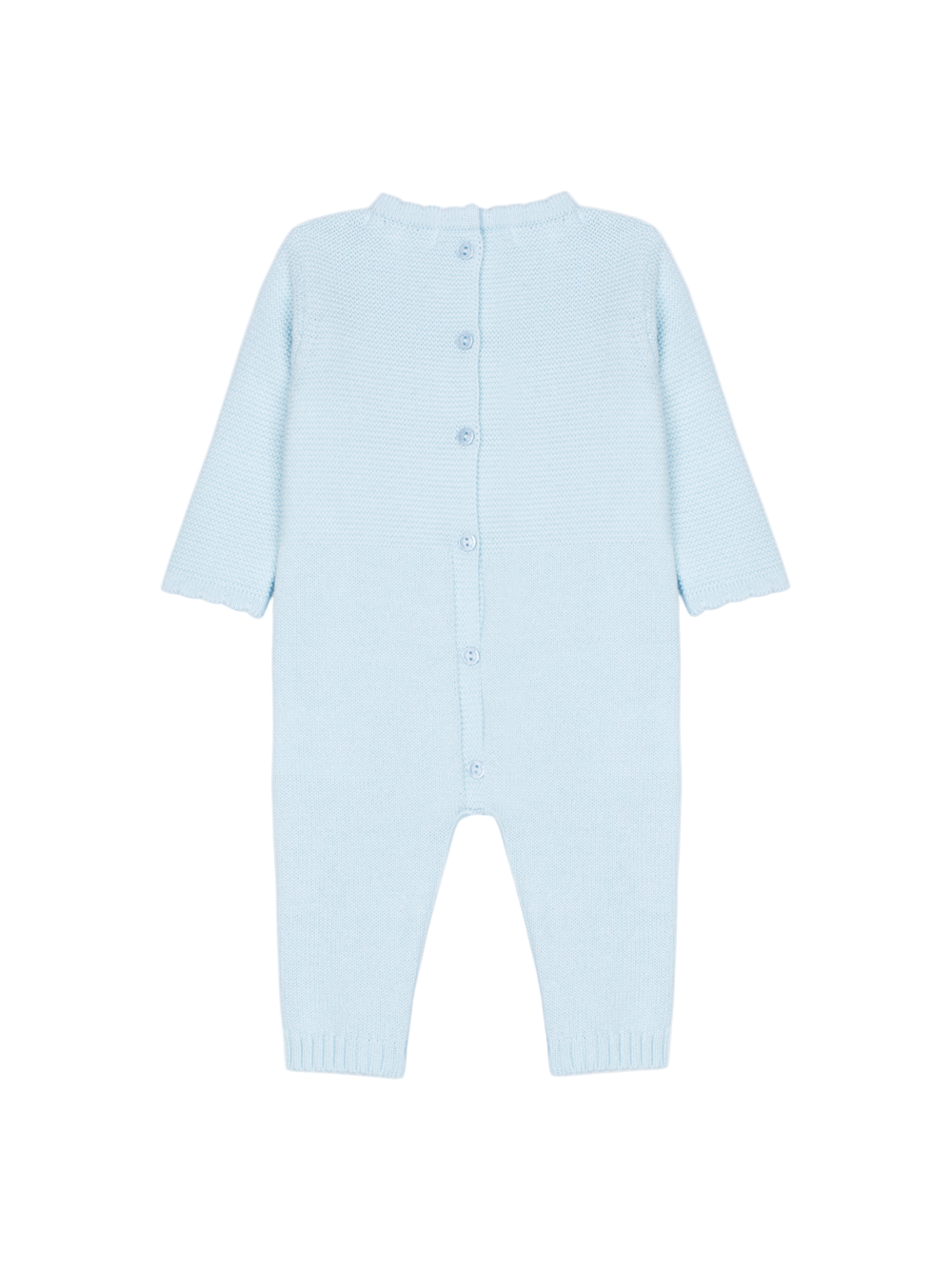 3360 Patachou blue baby babygrow - knit