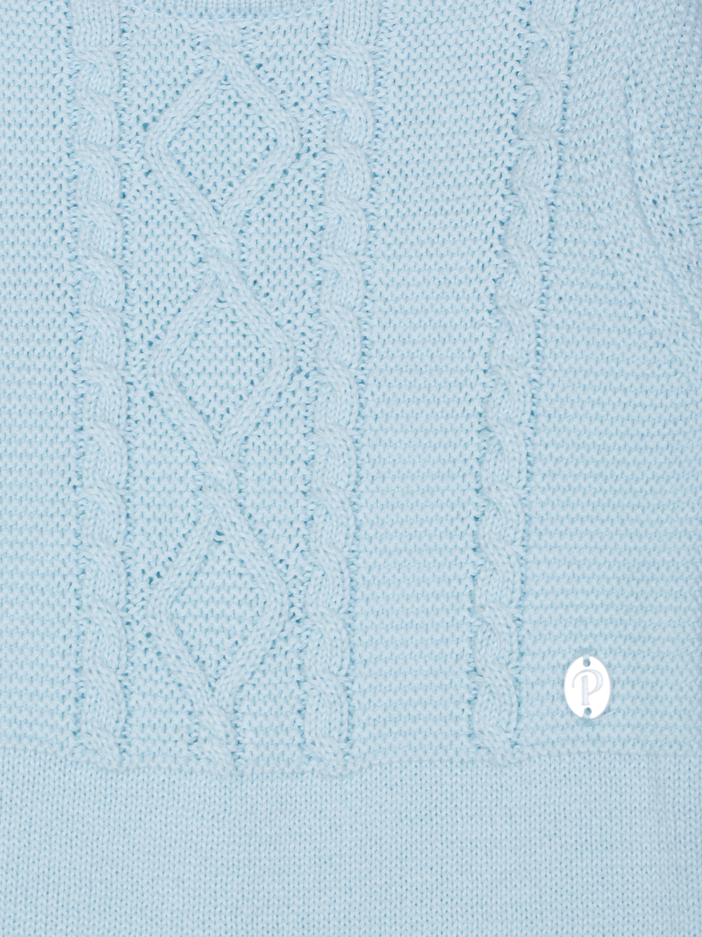 3360 Patachou blue baby babygrow - knit