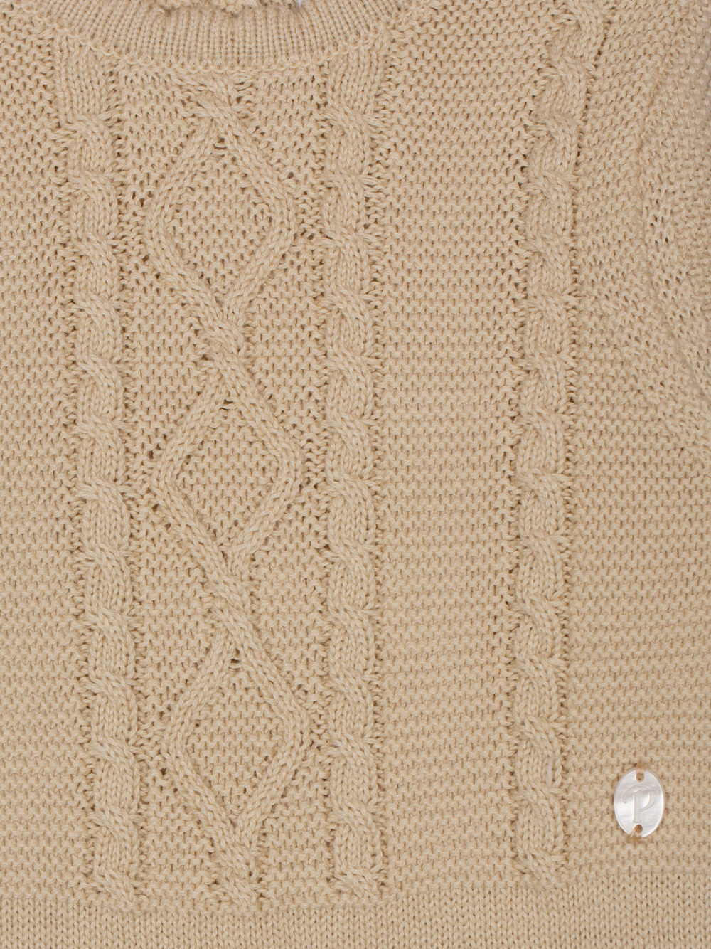 3012 Patachou beige floral baby babygrow - knit