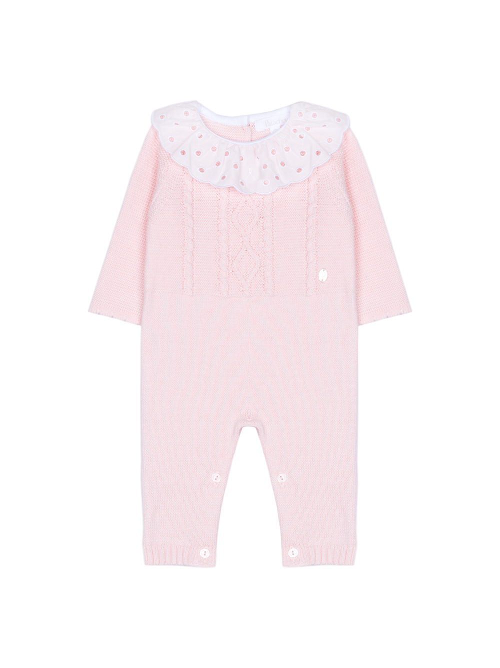 3359 Patachou sweet pink baby babygrow -knit