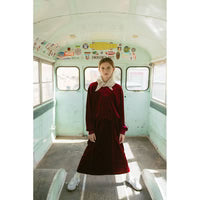 AT25124 Clubhouse Burgundy Velvet Sweatshirt