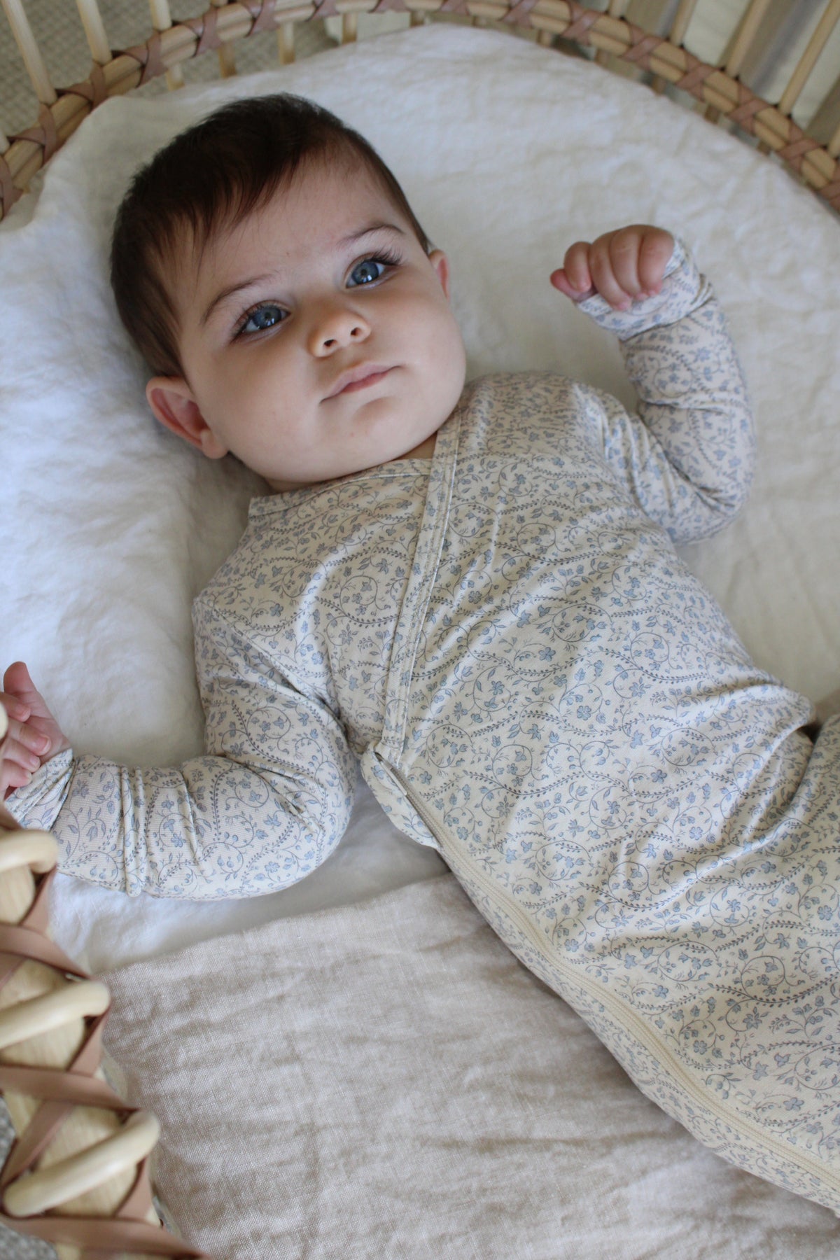 Bluebell Heirloom Vine Bamboo Wrap Footie
