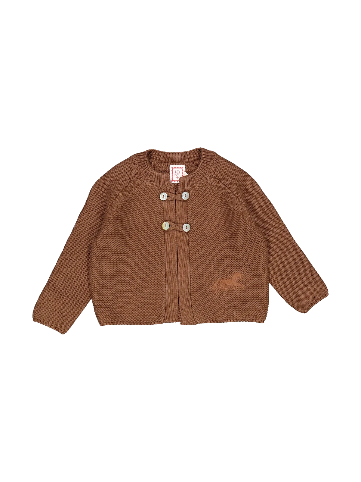 1984 kids Brown Knit Cardigan