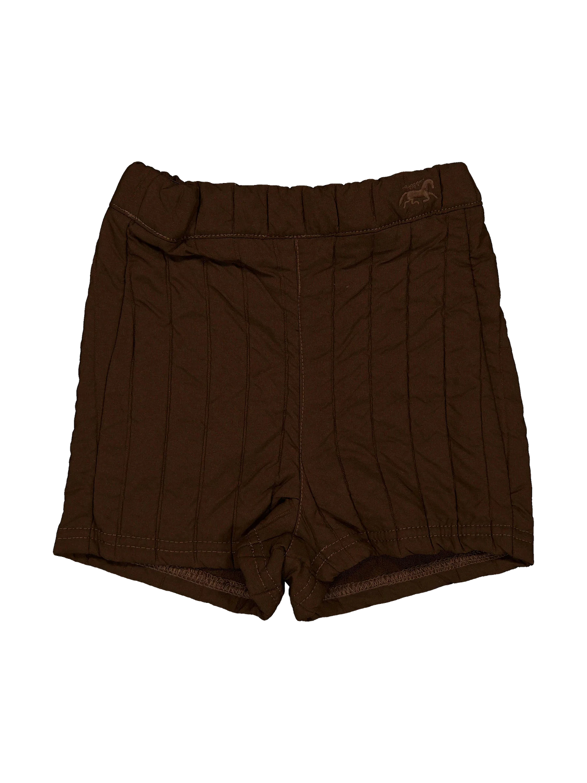 1984 kids Brown Quilted Shorts