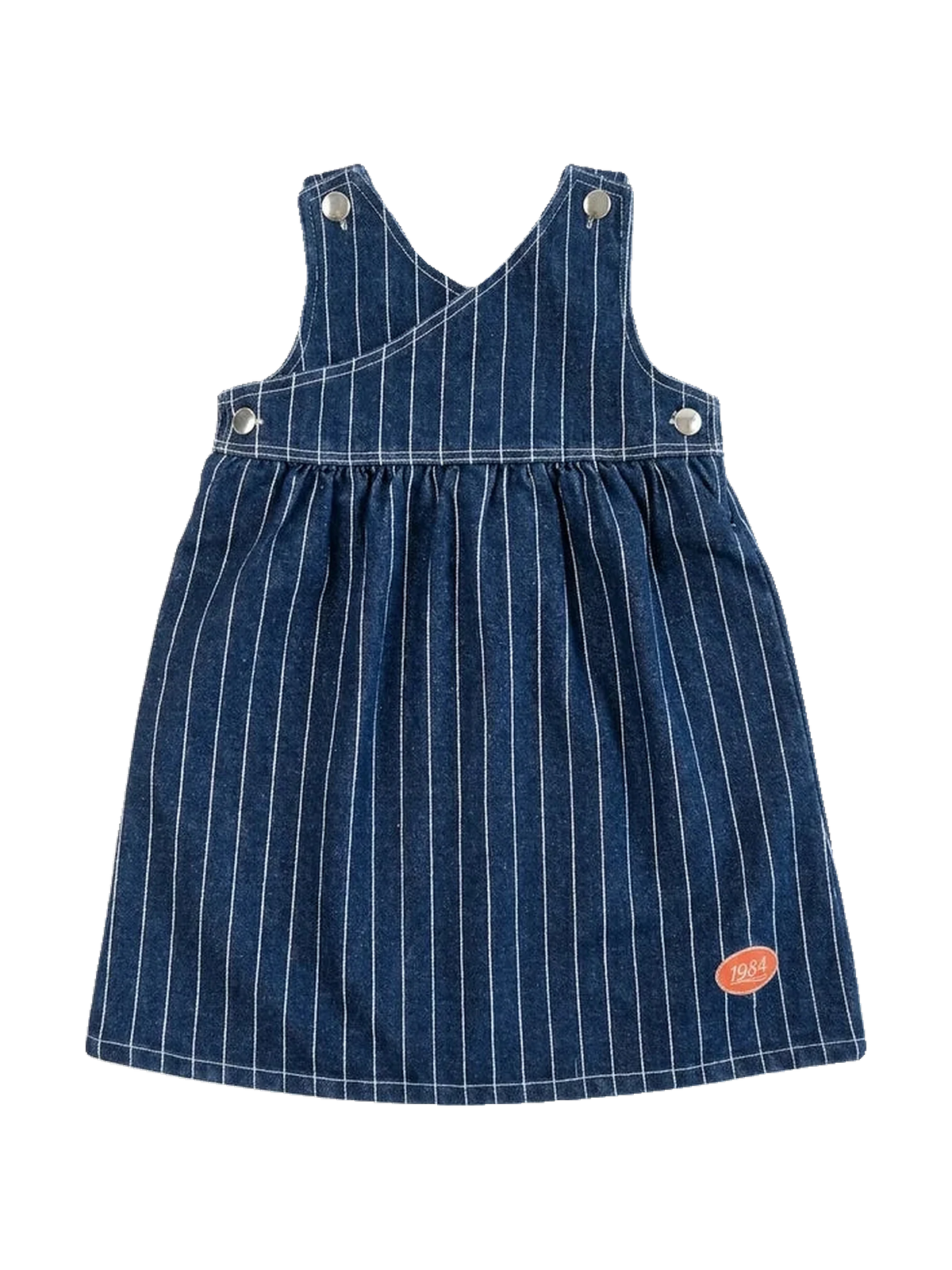 1984 kids Striped Denim Jumper