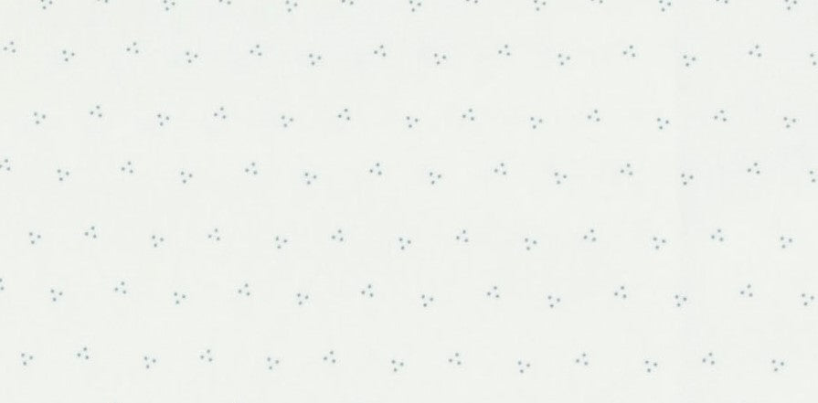 Wrap With Dot Print Blanket - Ivory - Blue Dot
