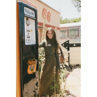 AT25122B Clubhouse Green Ribbed Turtleneck With Logo On Chest