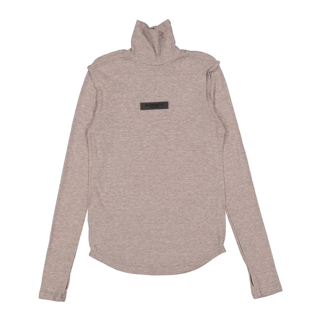 ELW213A Elements Tauper Turtleneck With Exposed Seams And Rubber Branding Detail