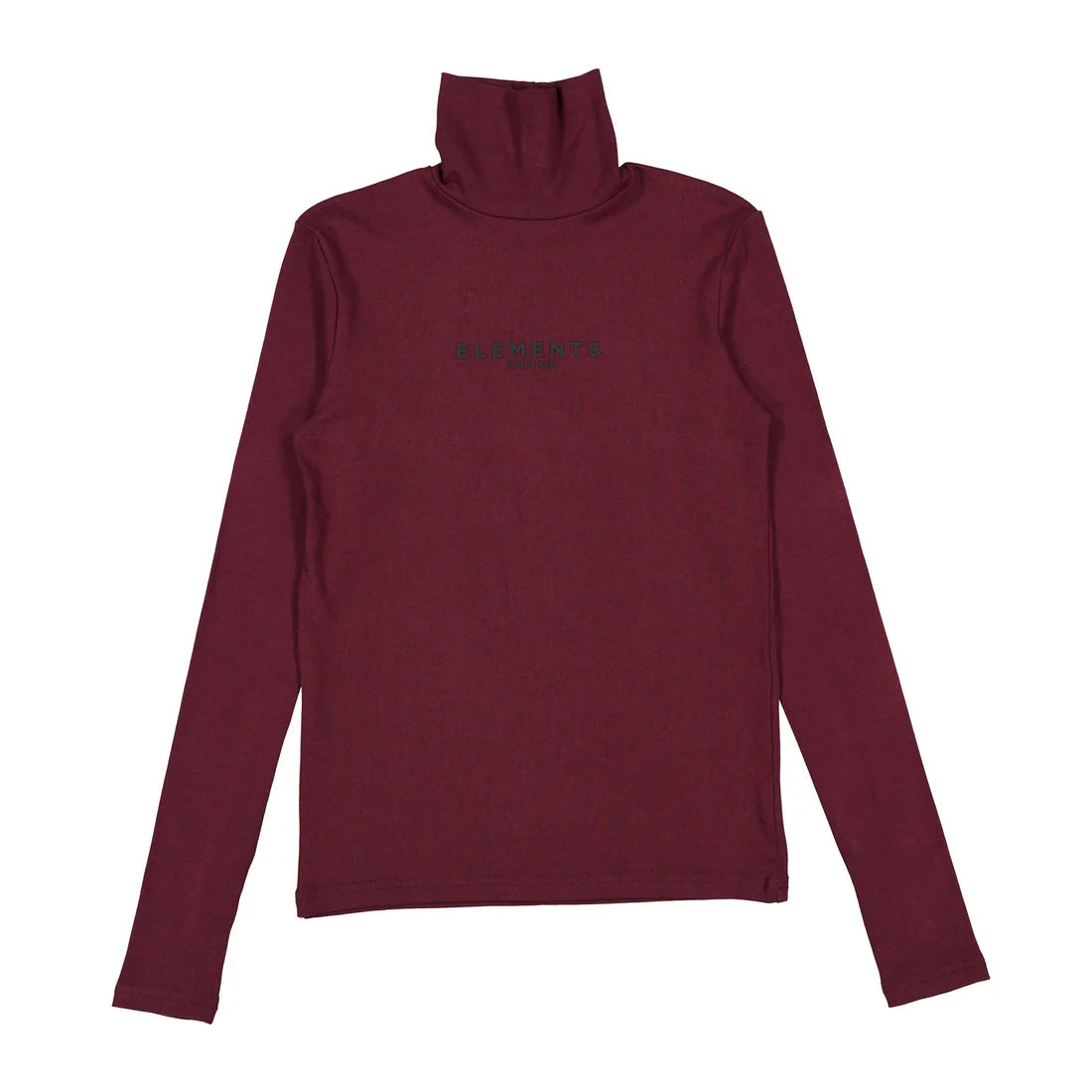 ELW125 Elements Turtleneck With Black Rubber Logo On Chest