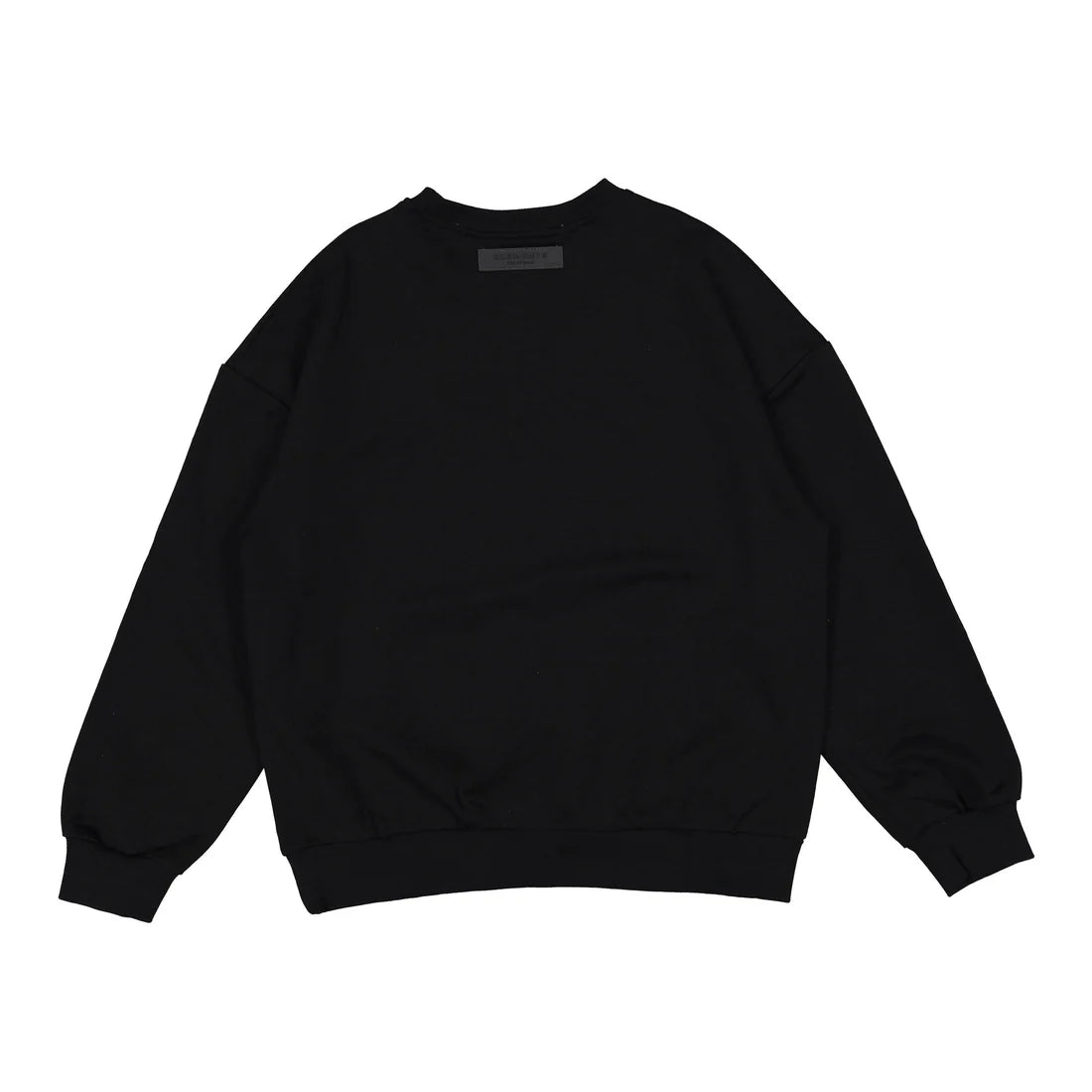 ELW206A Elements Black Crew Neck Sweatshirt With Black "Elements" Across Chest