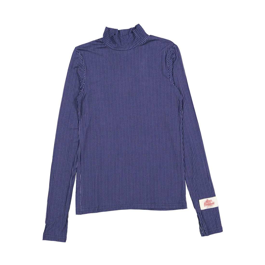 AT2513 Clubhouse Navy And White Striped Turtleneck