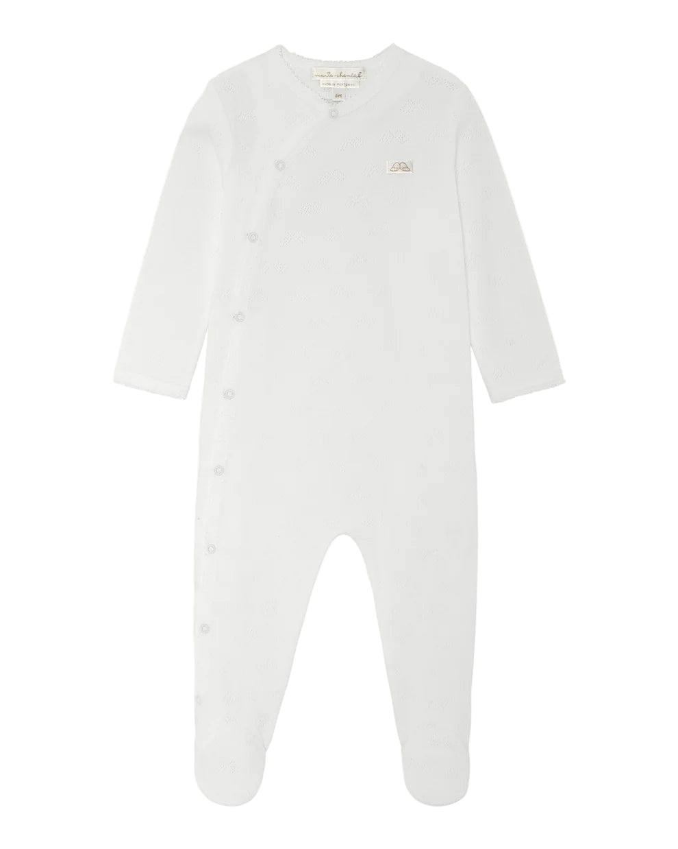 MC-112-AW24 PIJAMA DE ALGODÓN POINTELLE MARIE-CHANTAL