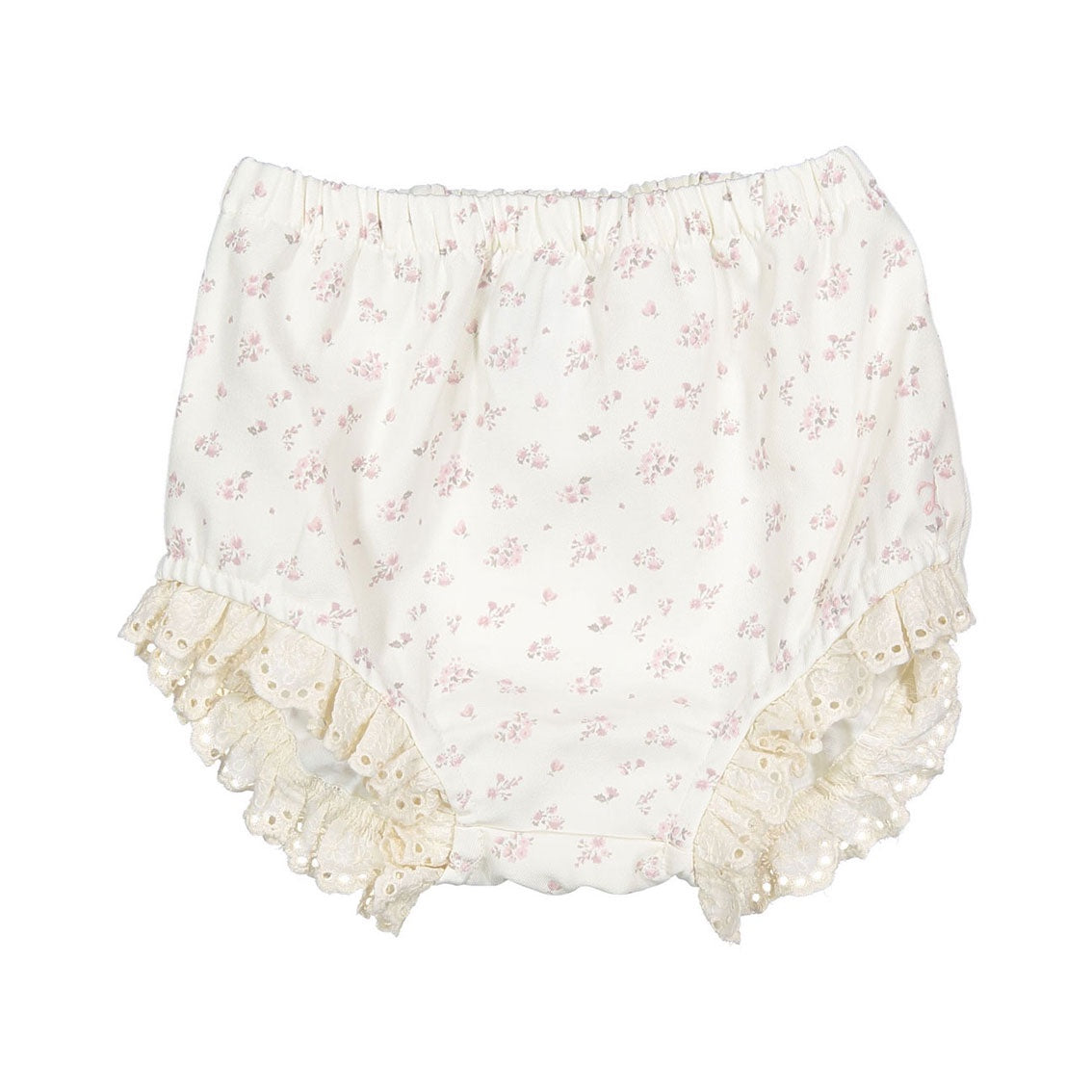 LBL51 Ladida Bloomers With Floral Print And Lace Trim