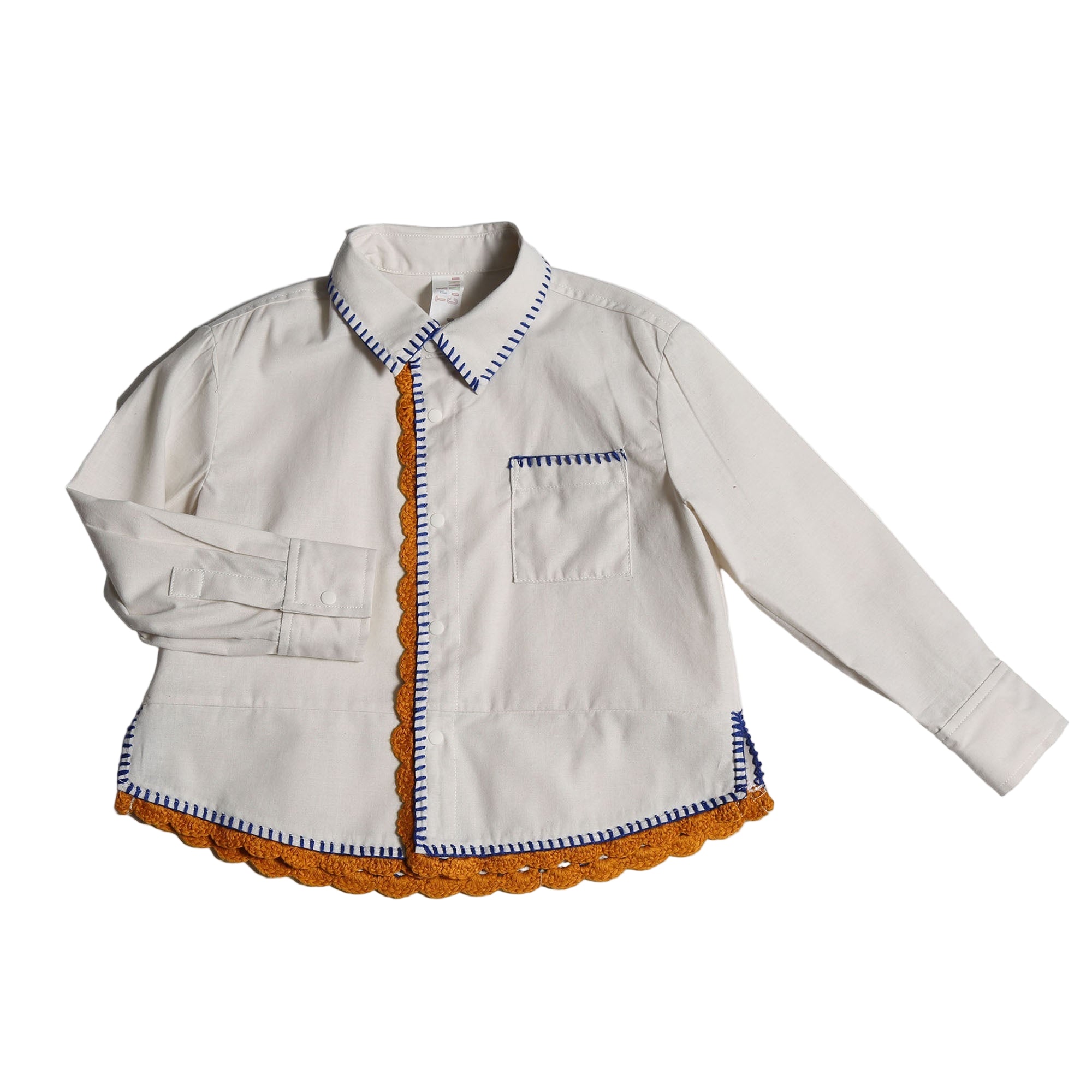 B-tp96s Manuel embroidered snap shirt