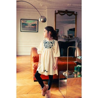 W251047 Louis Louise Mahani Twill Dress Long-Cream