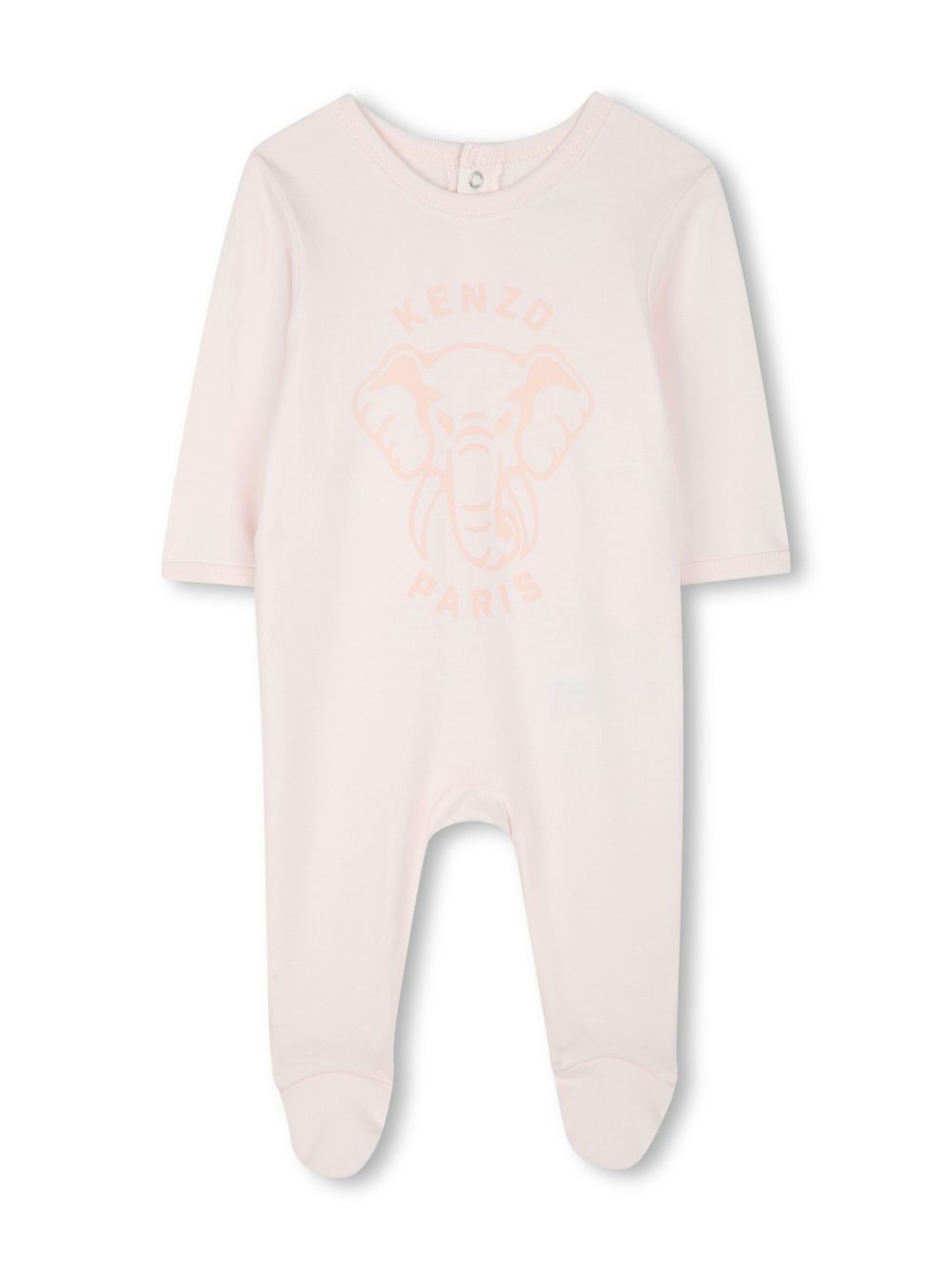 K61248 Kenzo Elephant Footie Bib And Hat