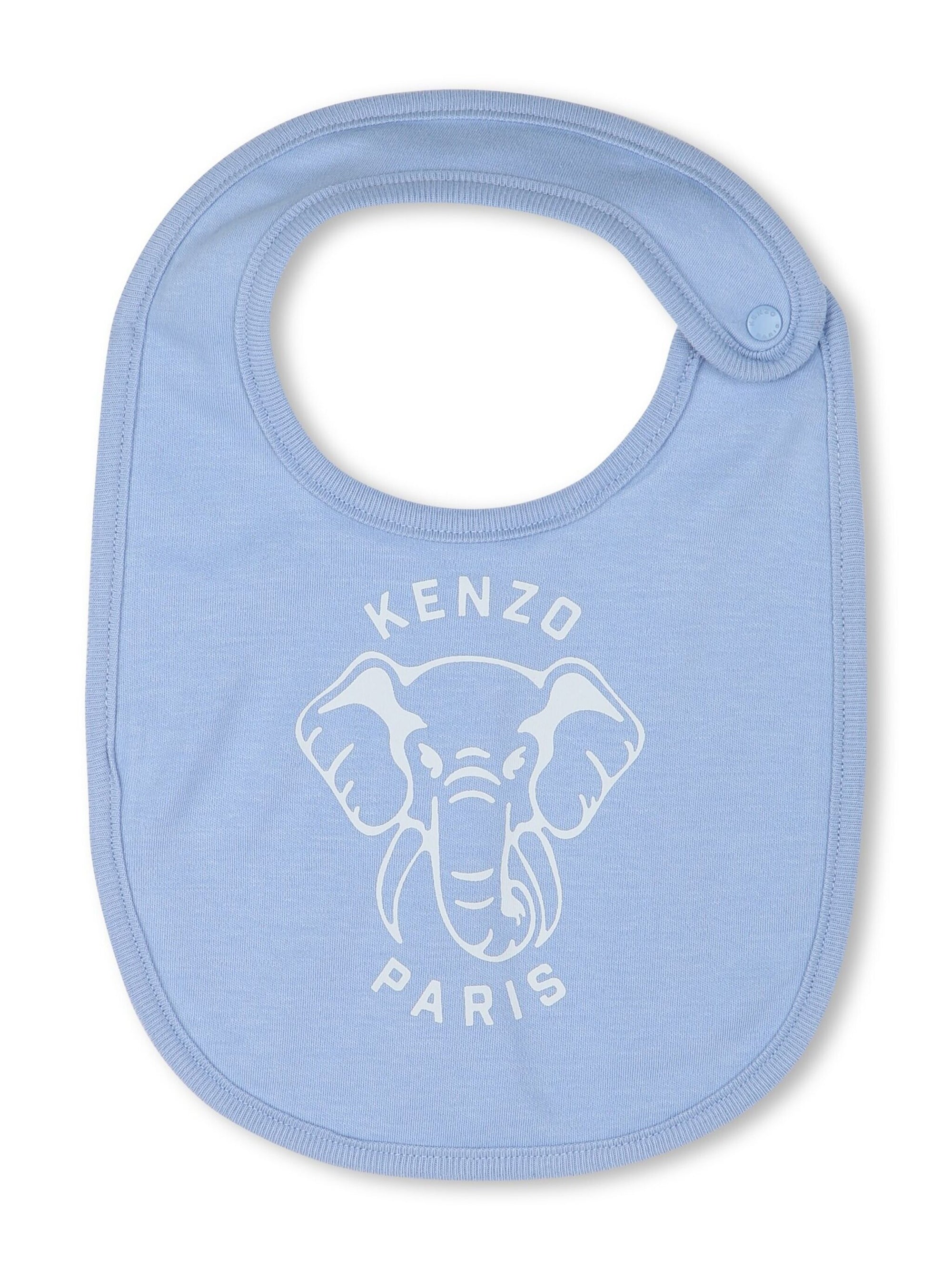 K61248 Kenzo Elephant Footie Bib And Hat