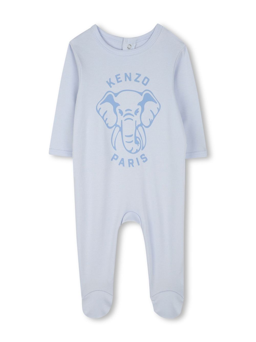 K61248 Kenzo Elephant Footie Bib And Hat