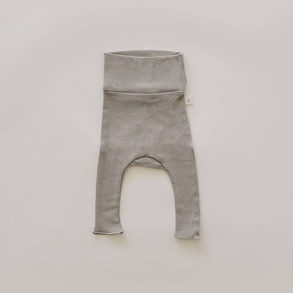 High Belly Pant Taupe 6-12 mo