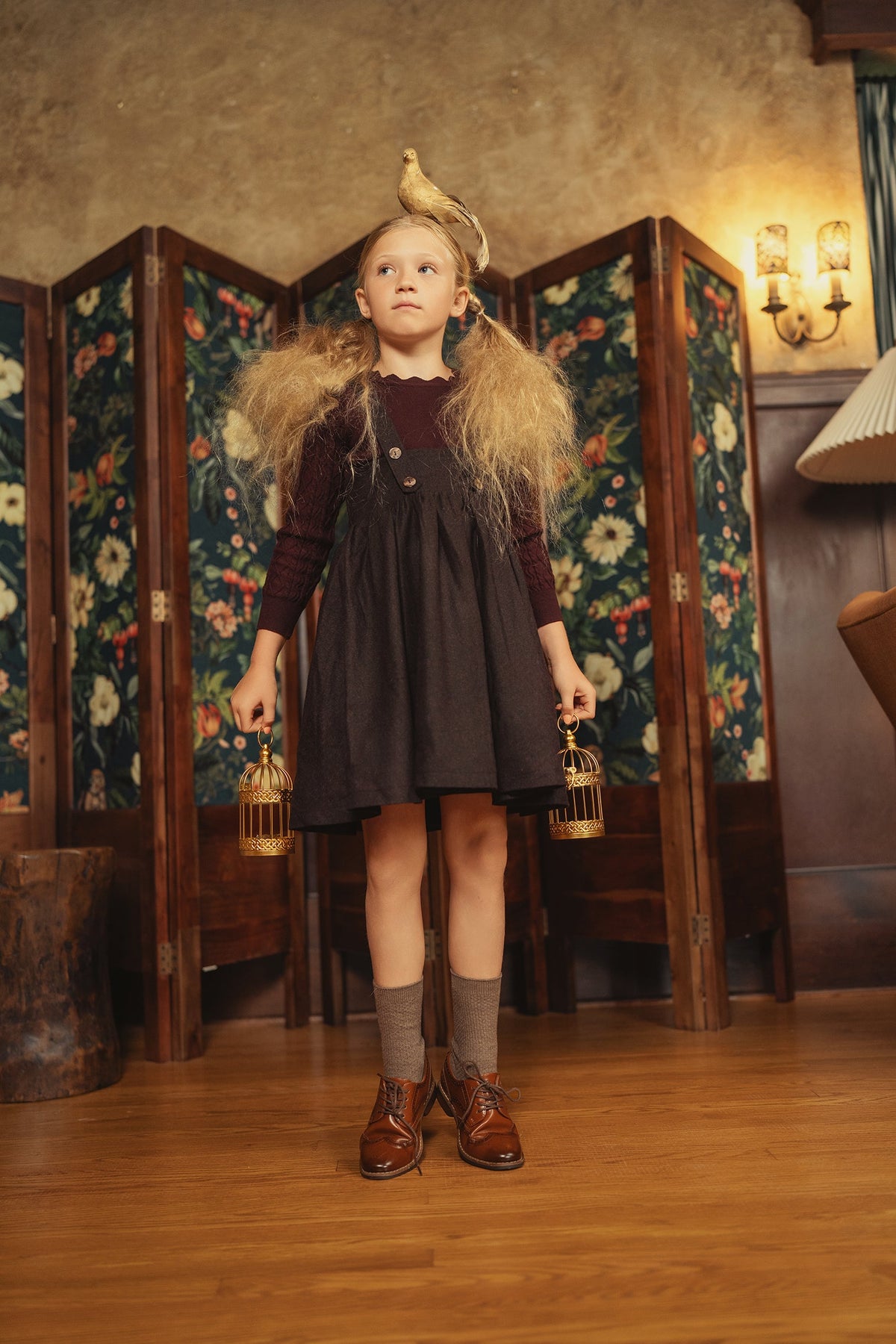 Pip + Pio Wide Waistband Jumper - Burgundy