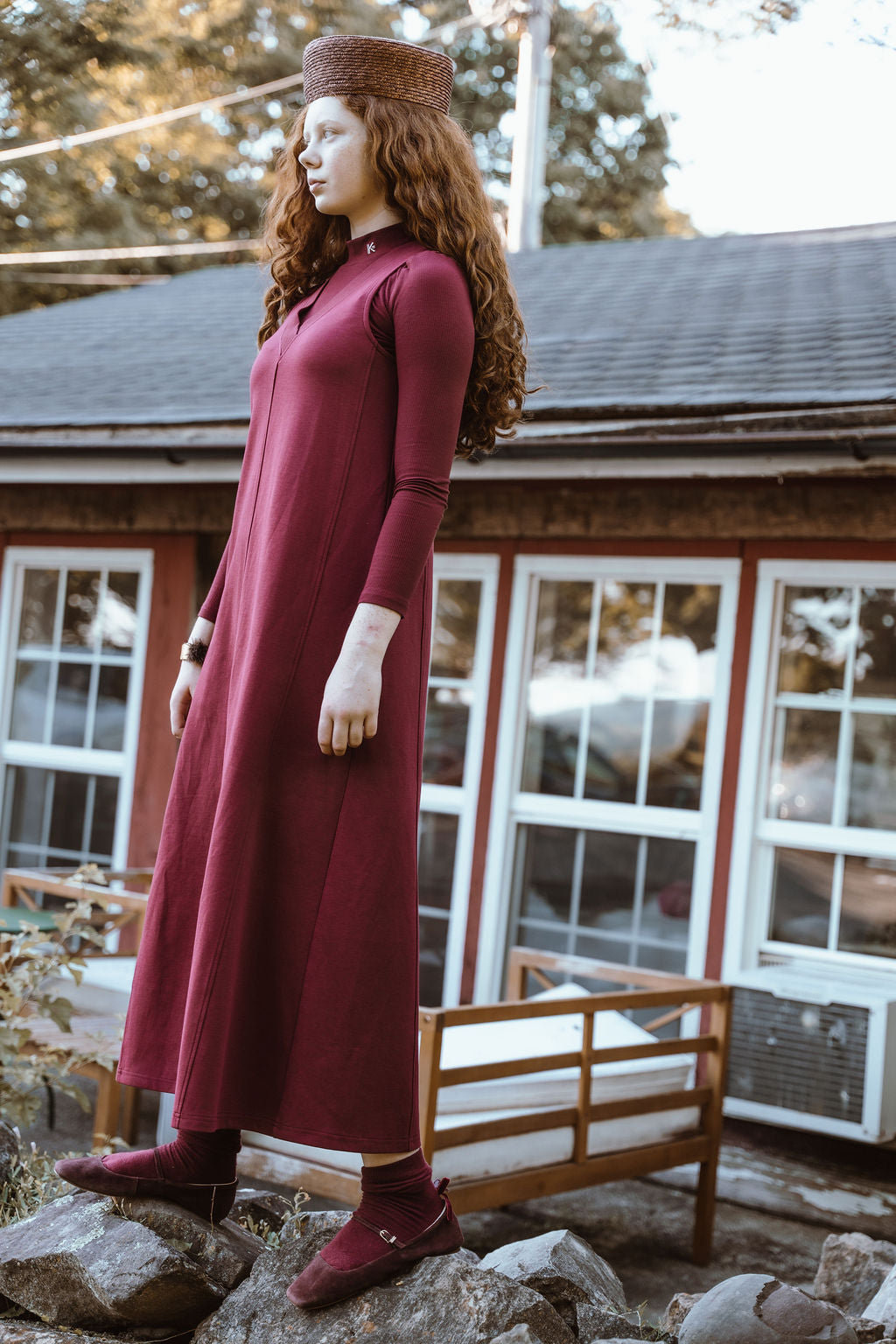 Kix V Neck Maxi Dress - Black