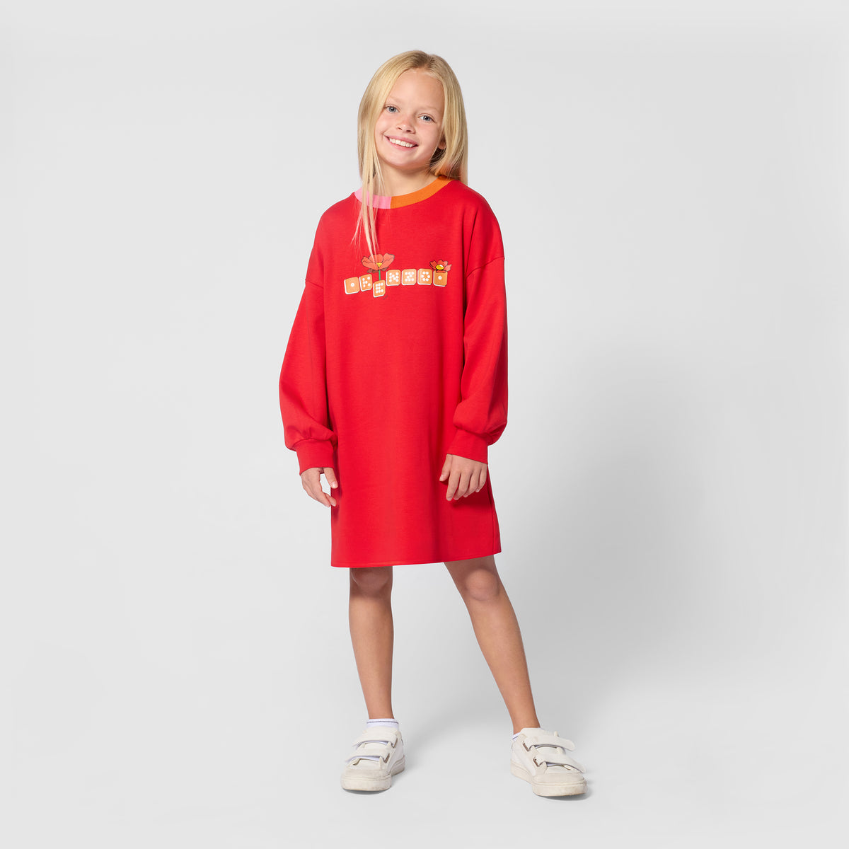 Kenzo kids Dress - Bright Red - alternate view