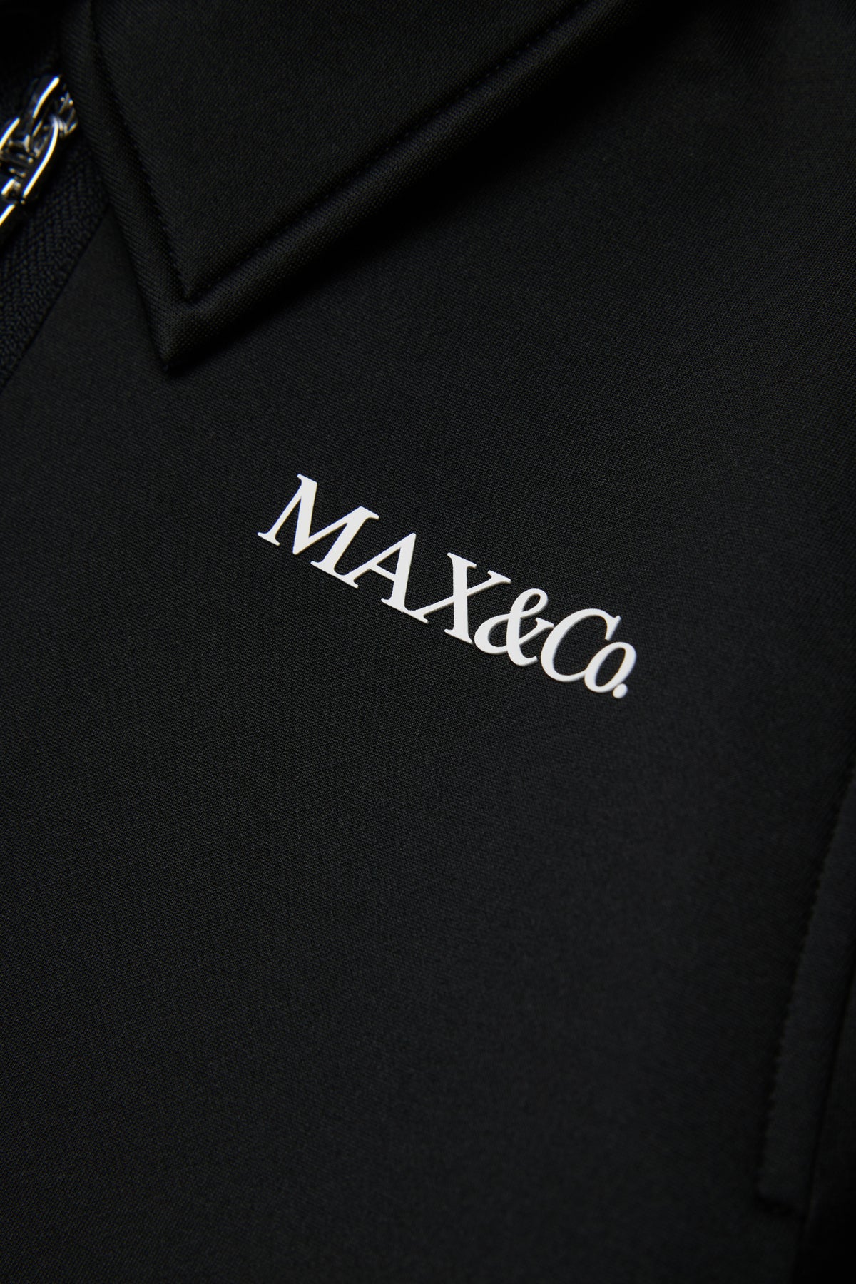 NEOPRENE SHORT ZIP JACKET - MAX & CO
