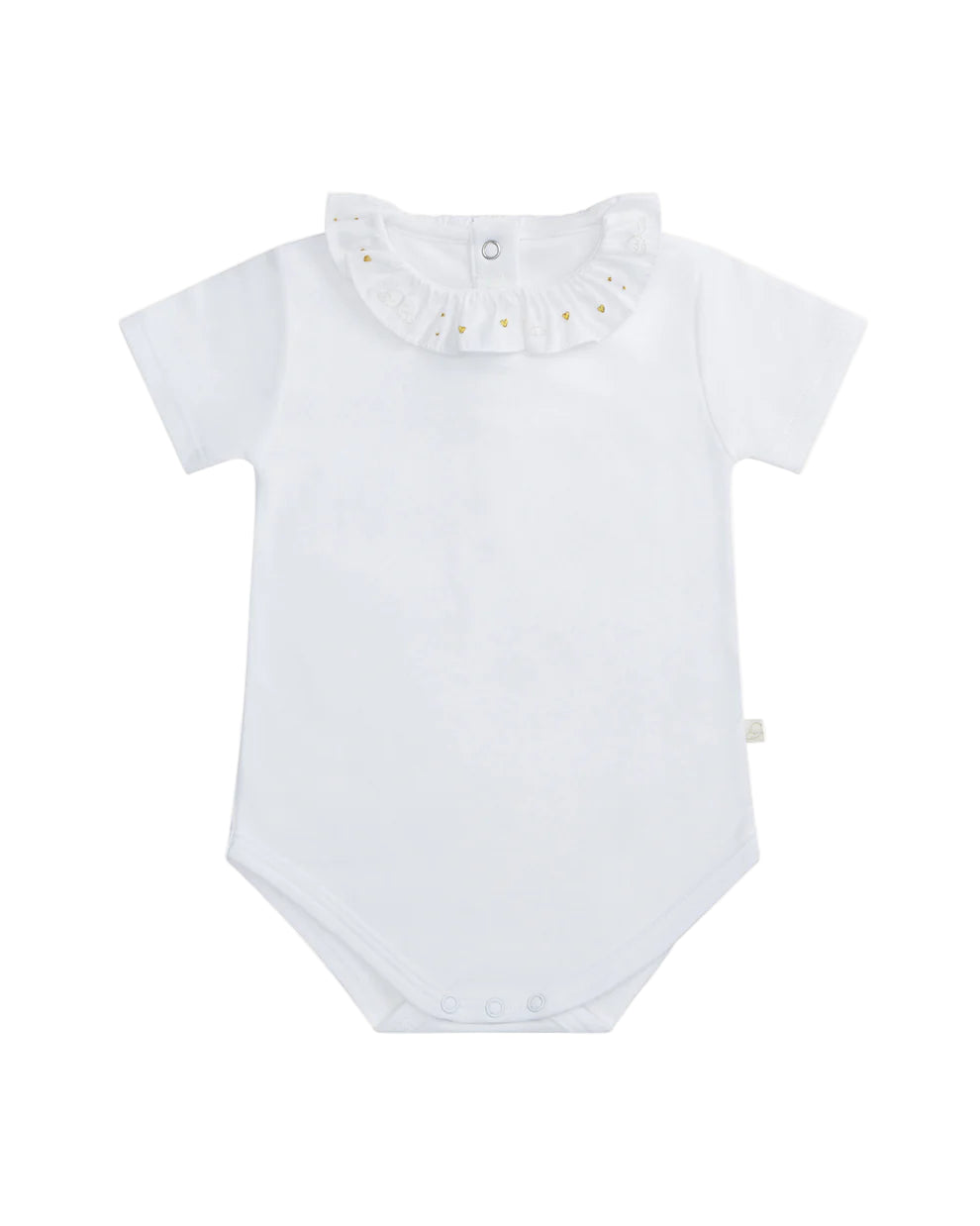 NB4800K MARIE-CHANTAL HEART AND ANGEL WING SHORT SLEEVE ONESIE