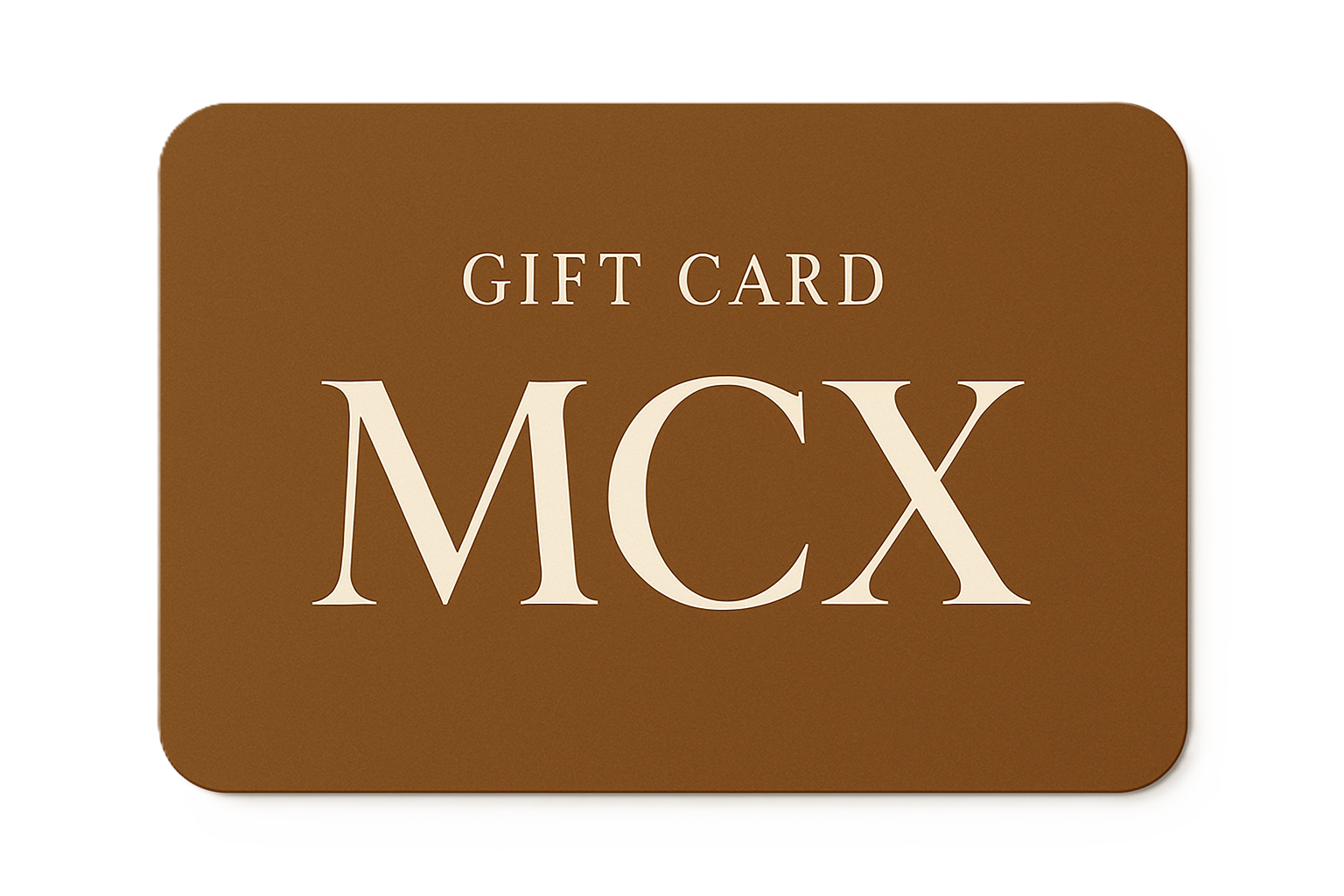 MCX GIFT CARD