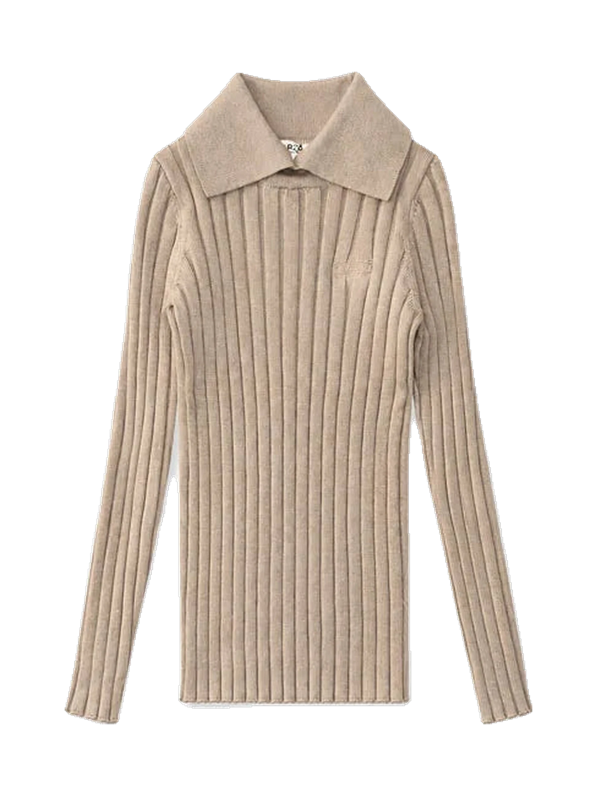 Arza kids Brown Ribbed Turtleneck Polo