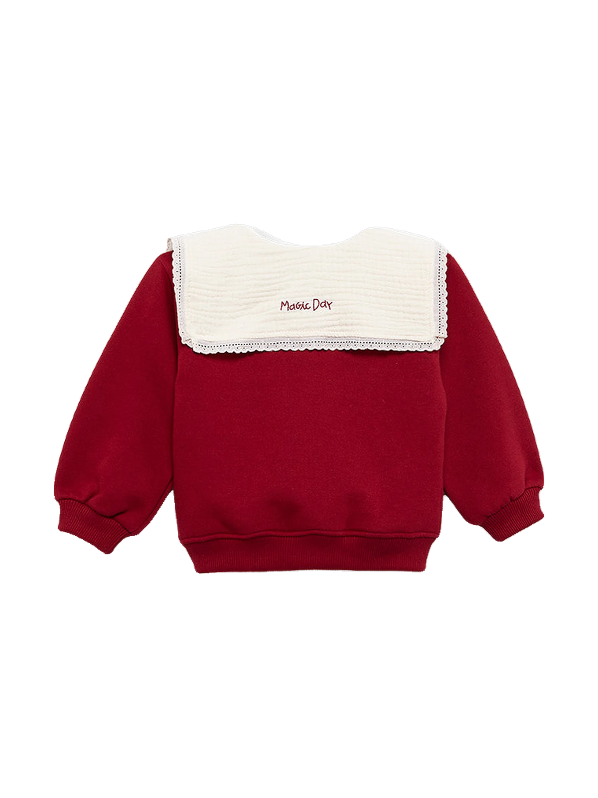 Birinit Baby Cherry Embroidered Collar Sweatshirt, view 2
