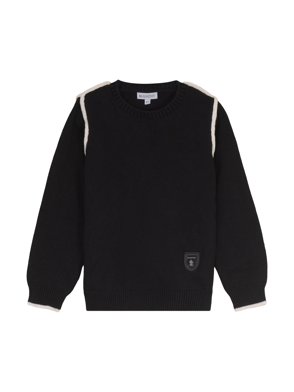 Blumint kids Rope Detail Collar Sweater - Black
