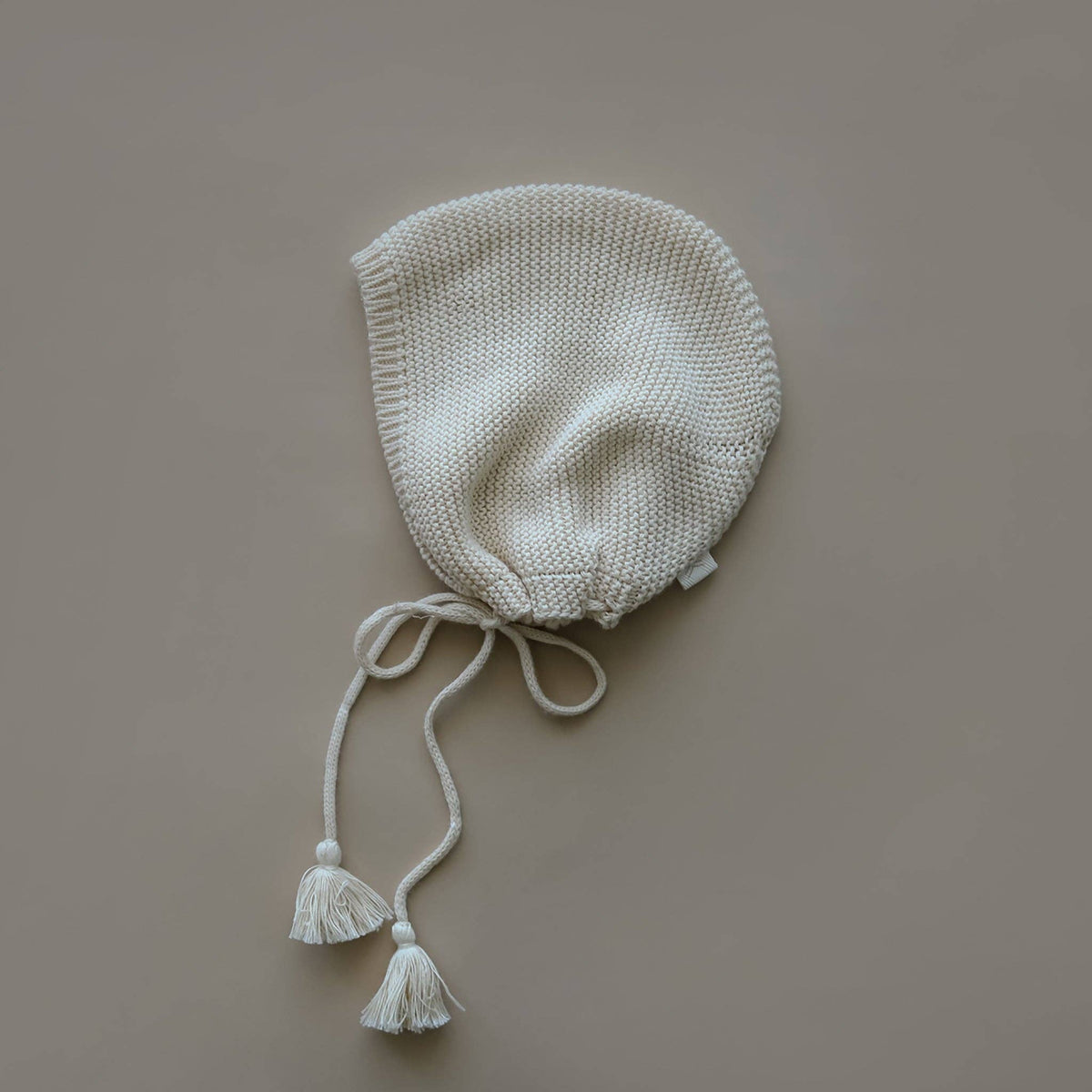 Knit Set Bonnet & Pant & Top Natural