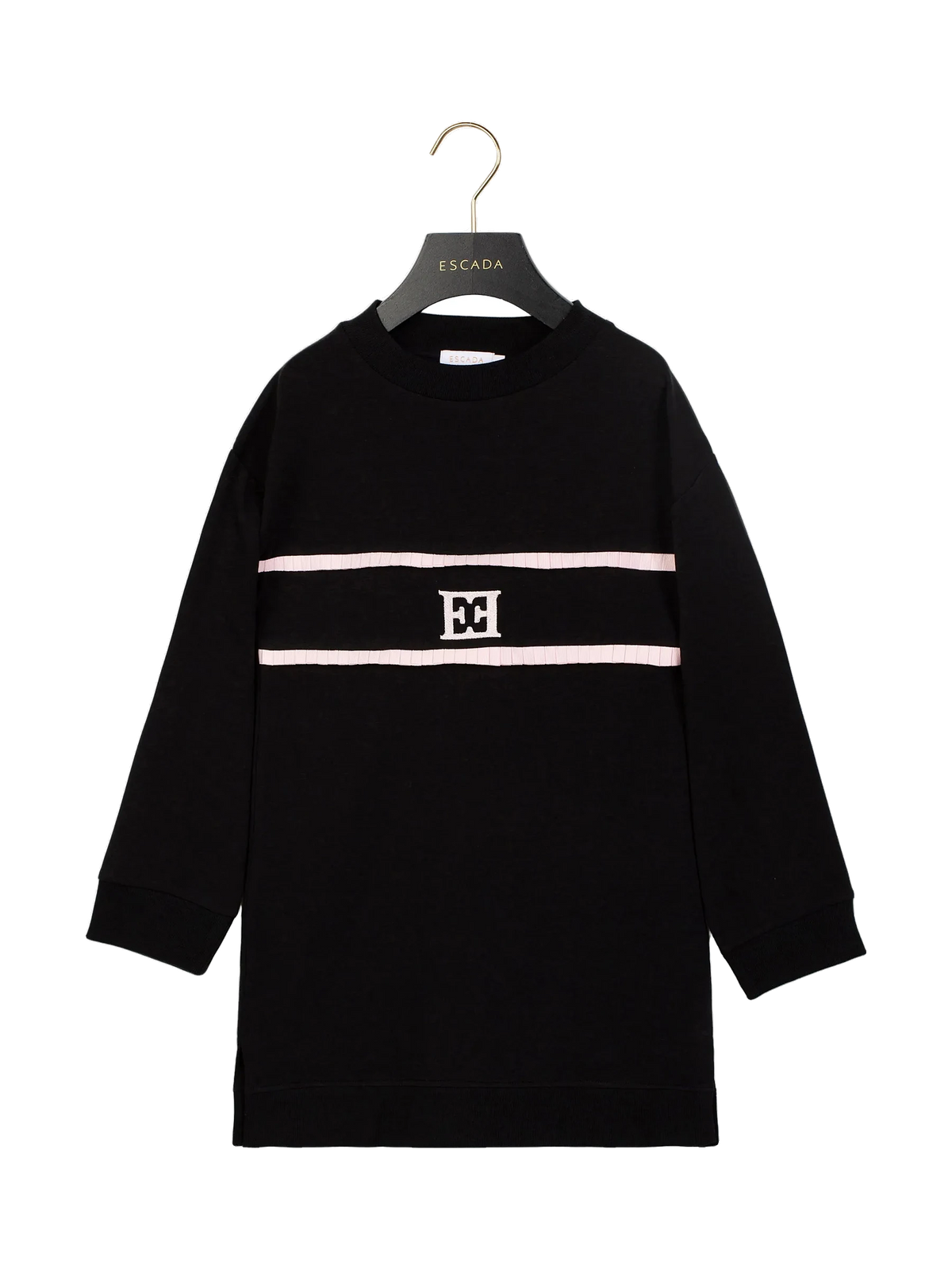 Escada kids Girl Long Sleeve Logo Dress - Black