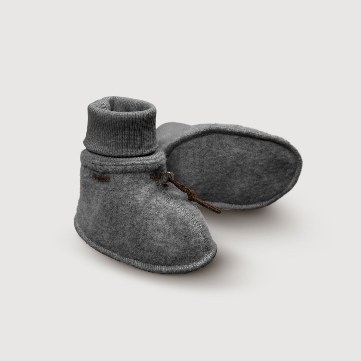 Finch and Fable kids Wool Baby Booties - Storm