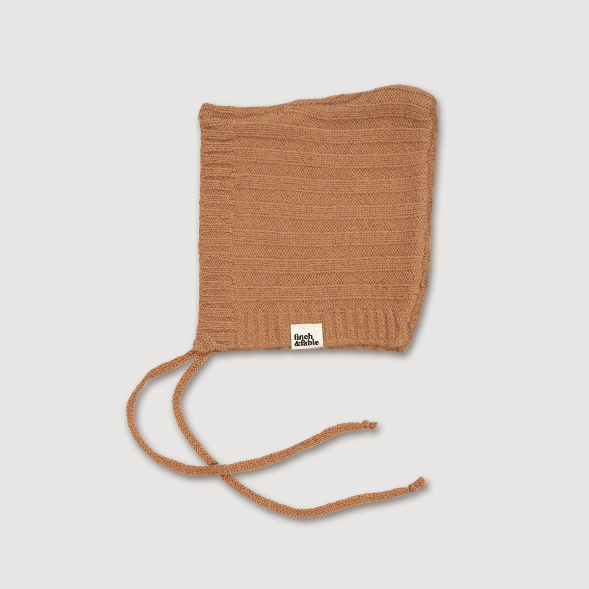Finch and Fable kids Wool Knitted Bonnet - Fawn