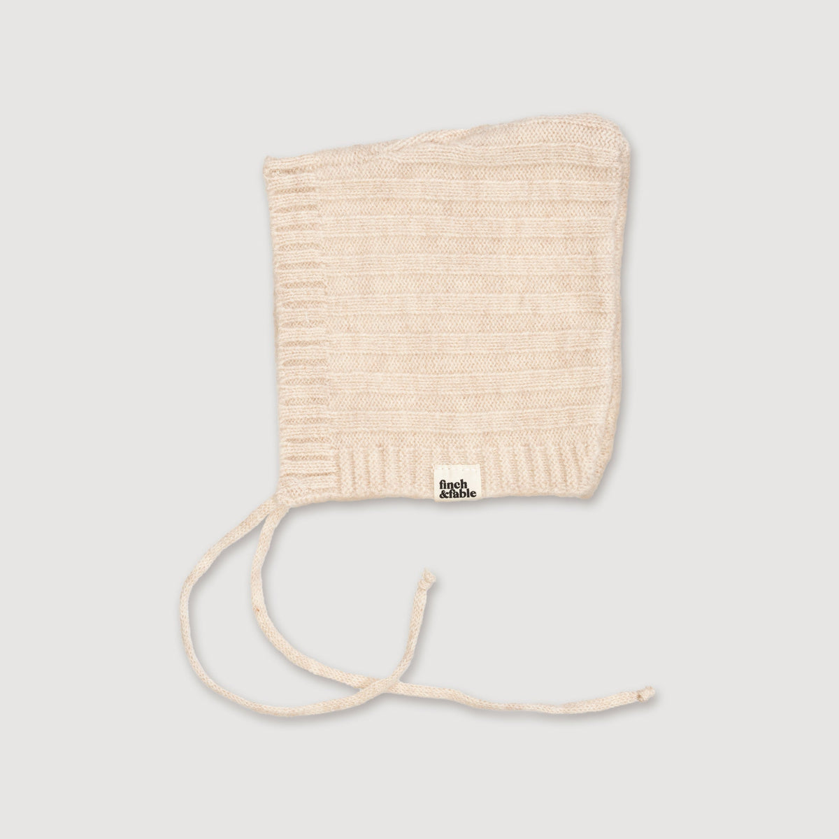 Finch and Fable kids Wool Knitted Bonnet - Milk