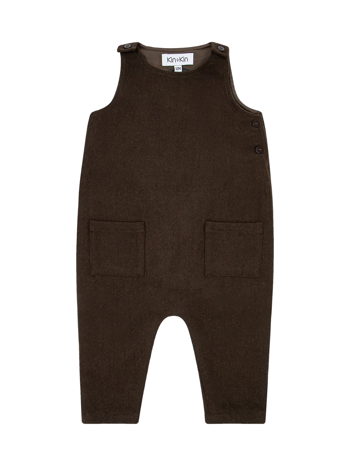 Kin and Kin Boy's Long Romper – Brown