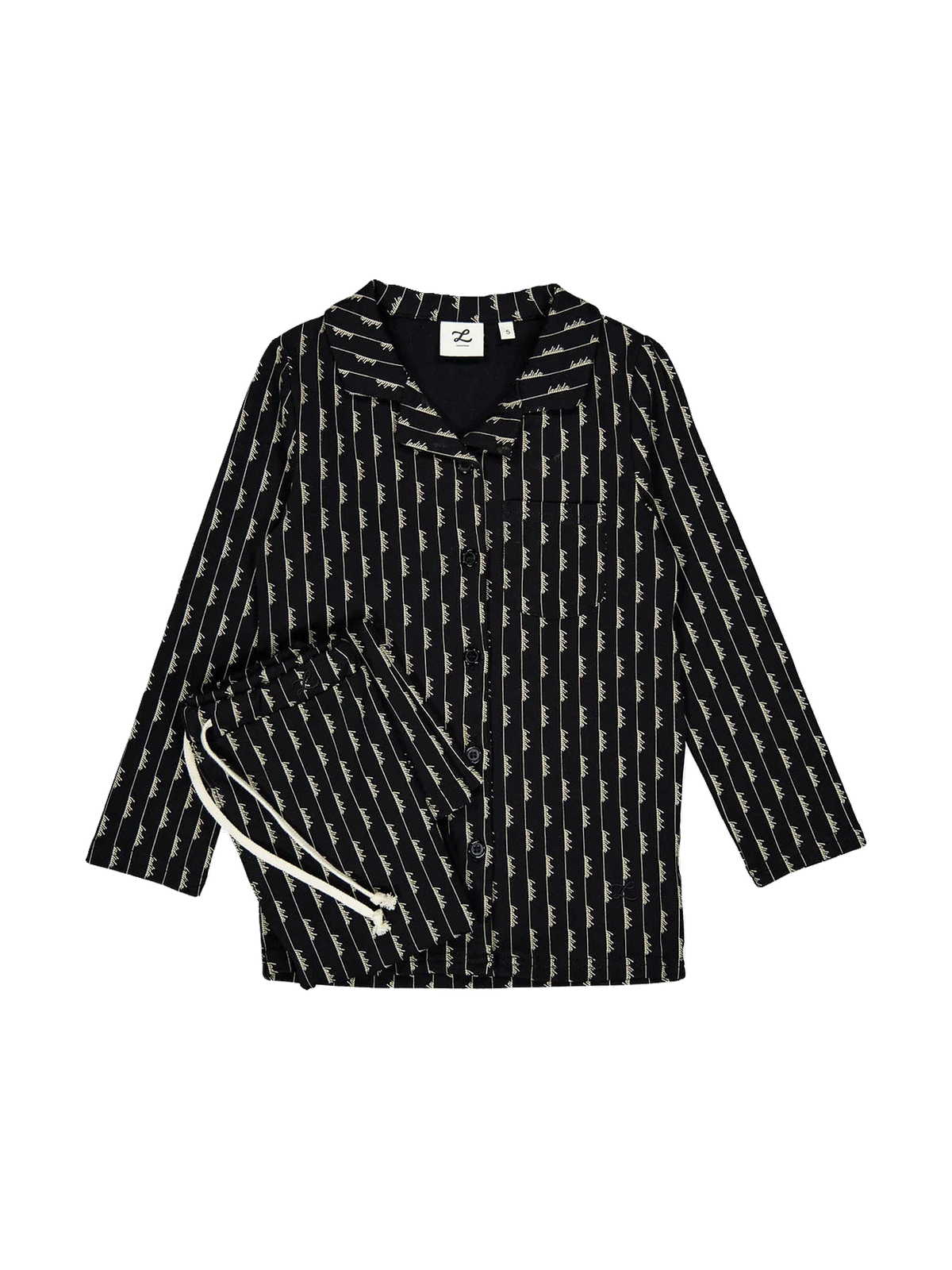 L by Ladida kids Black Grandpa Pajama