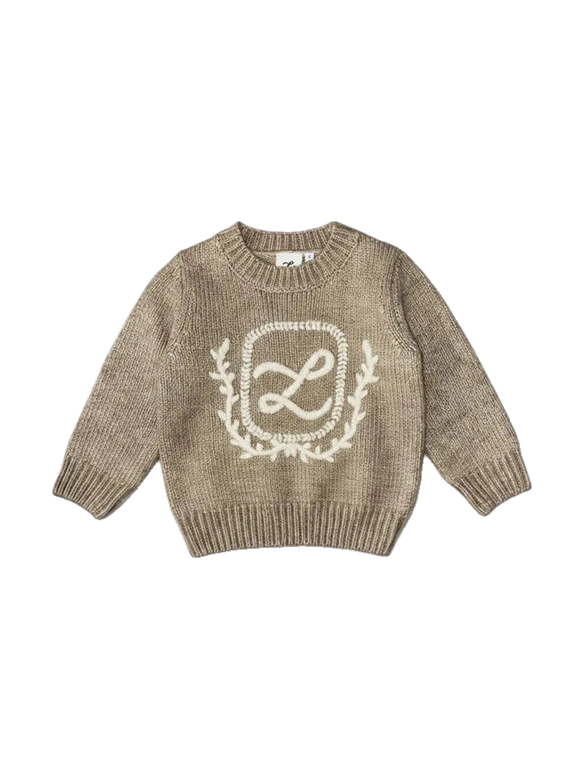 L by Ladida kids Brown Emblem Sweater