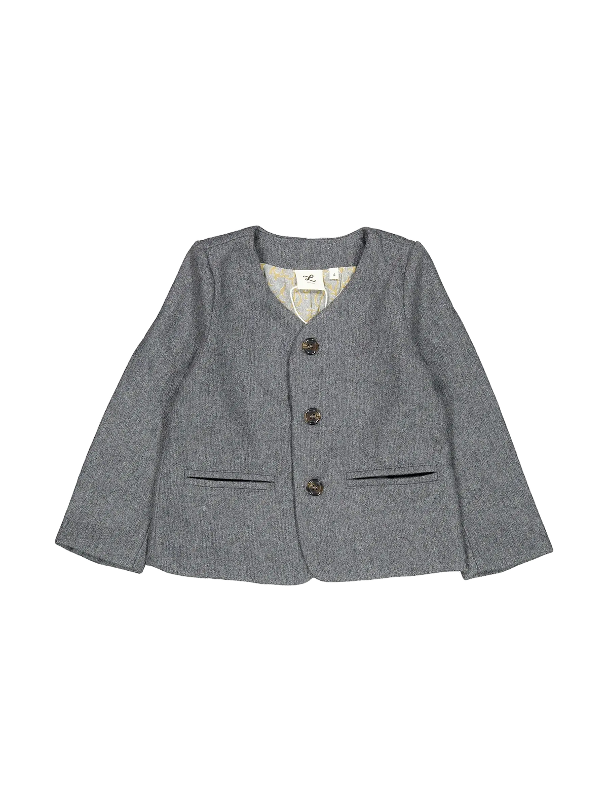 L by Ladida kids Gray Mosaic Lined Blazer