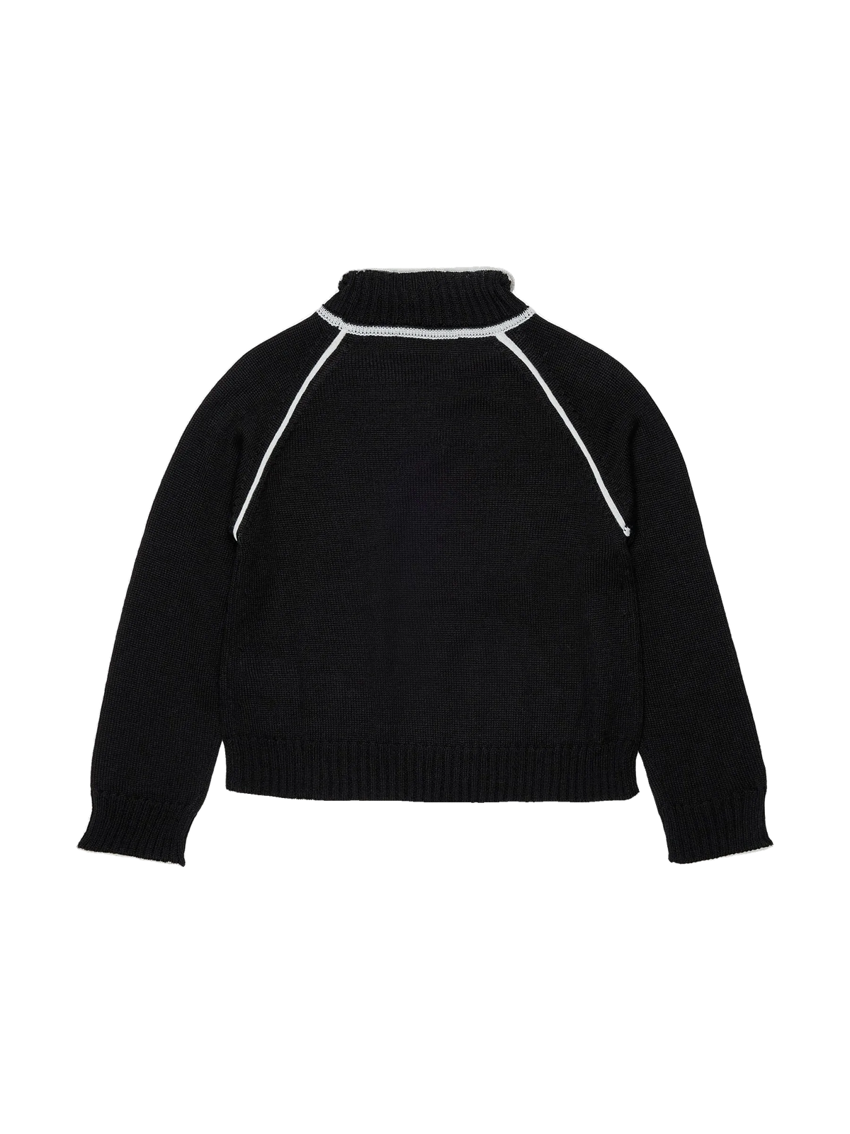 Max & Co kids Ribbed Turtleneck with Contrast Stitching, view 2