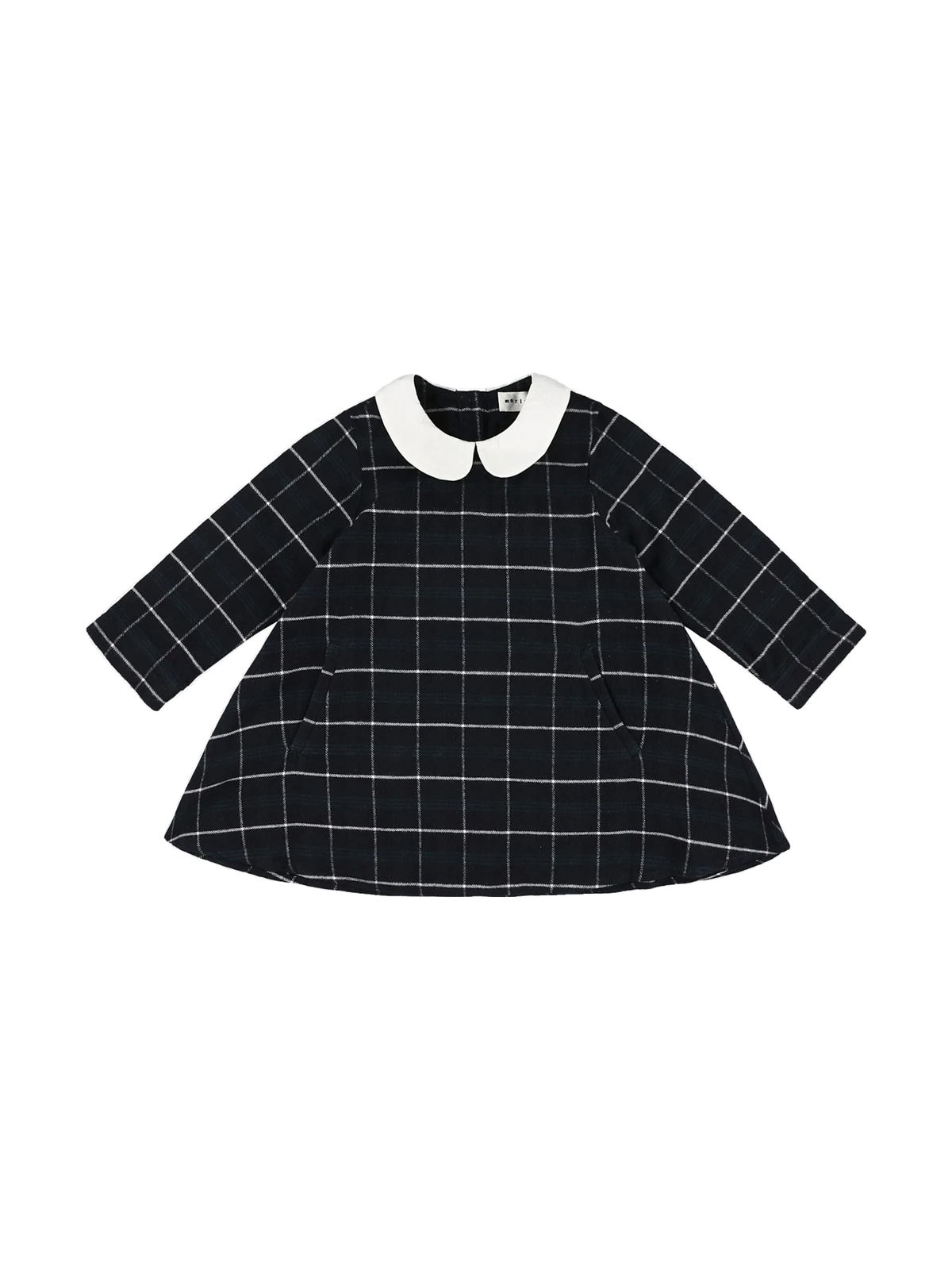 Morley Toddler Dress With White Collar - Bleu