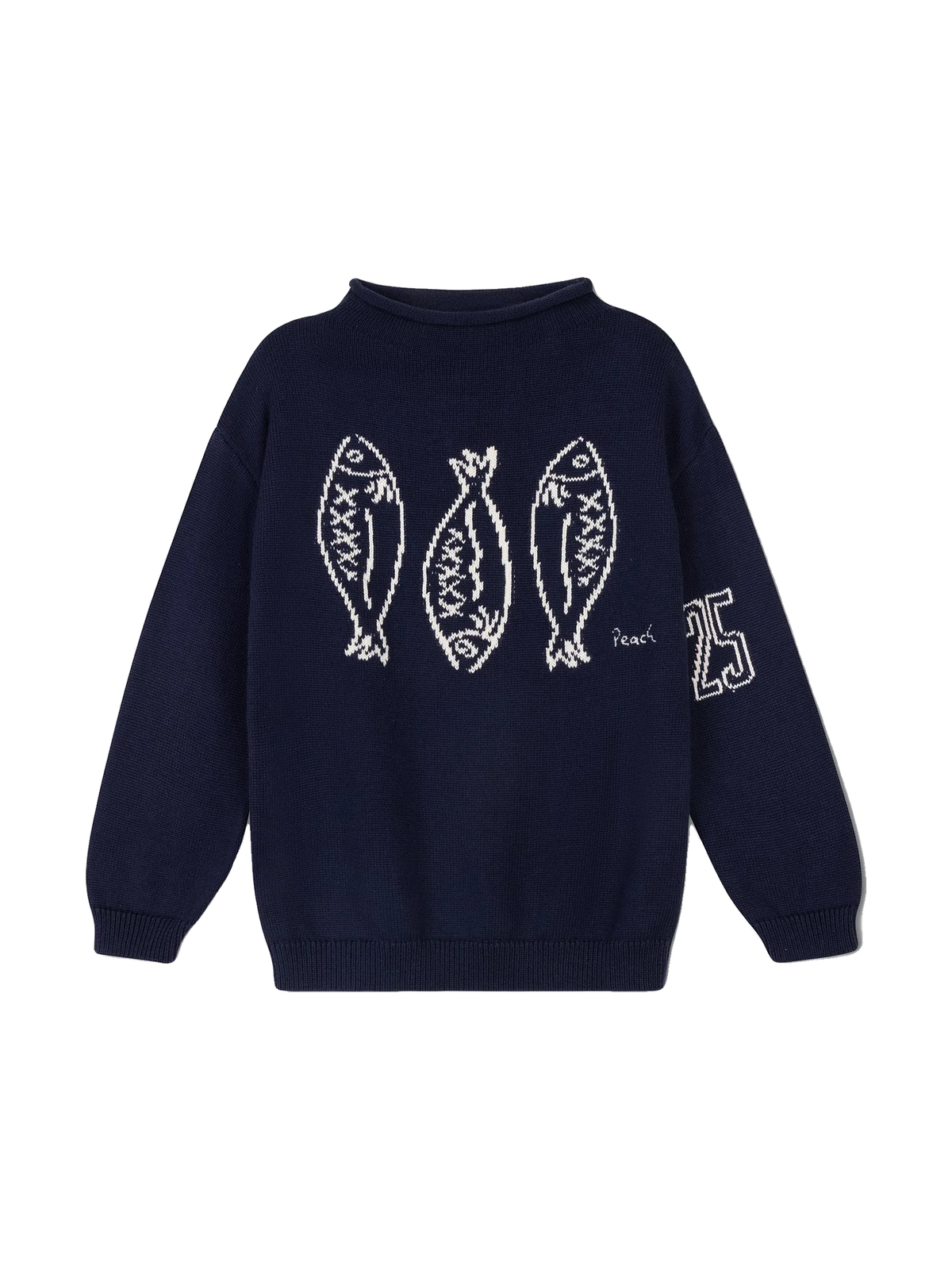 Peach Kids Boys Fish Sweater