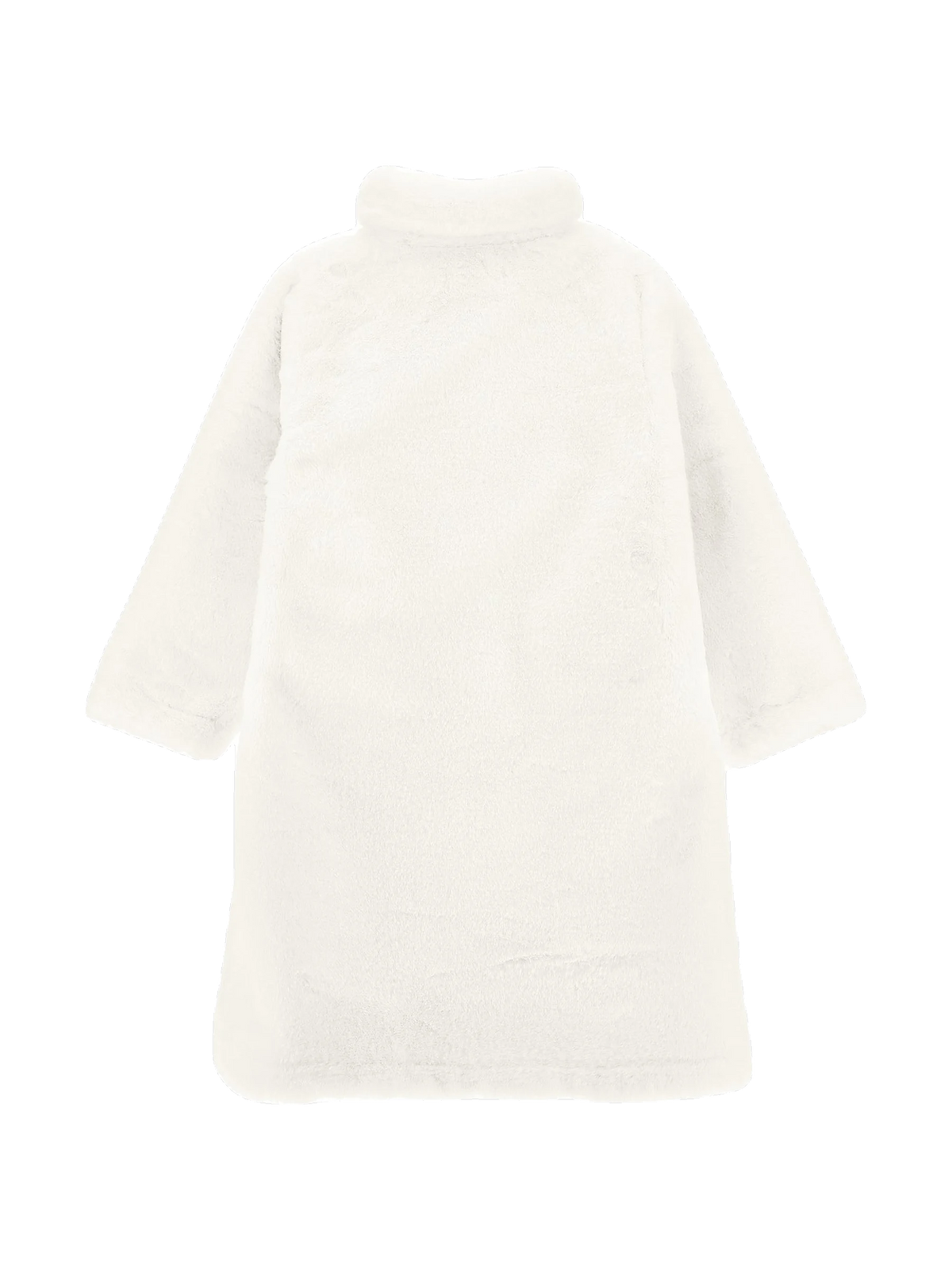 Philosophy kids Long Teddy Coat With Tie Ribbon - Panna, view 2