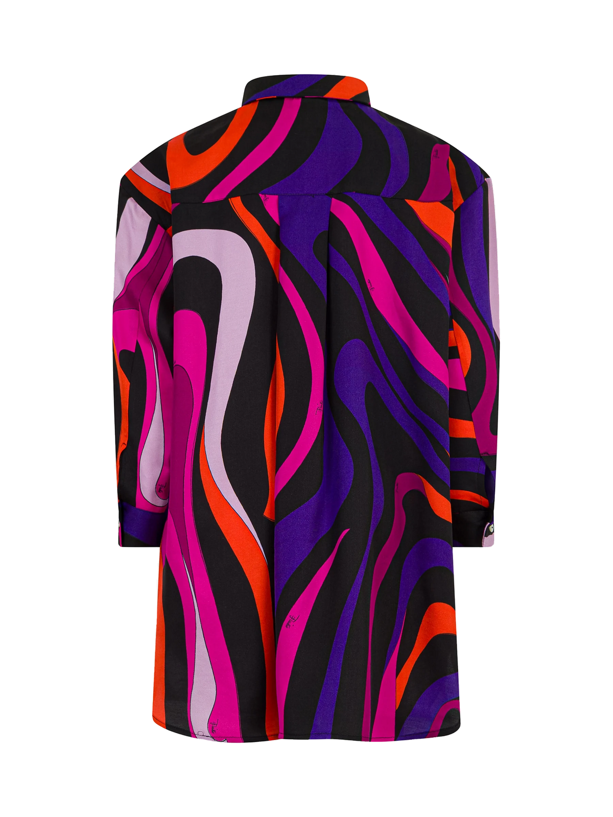 Pucci kids Woven Shirt Dress - Fuchsia Print, view 2