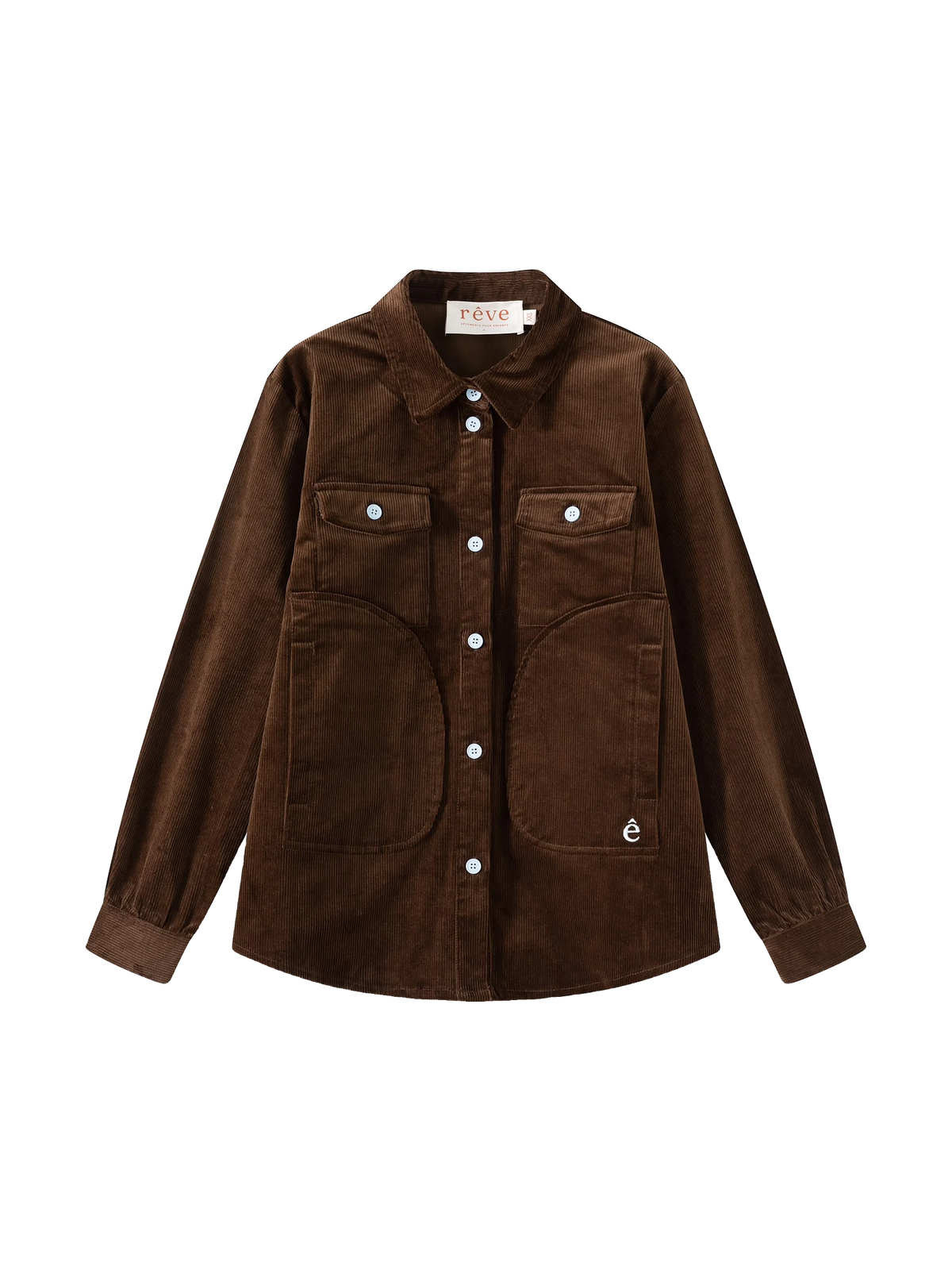 Rêve kids Brown Corduroy Shirt