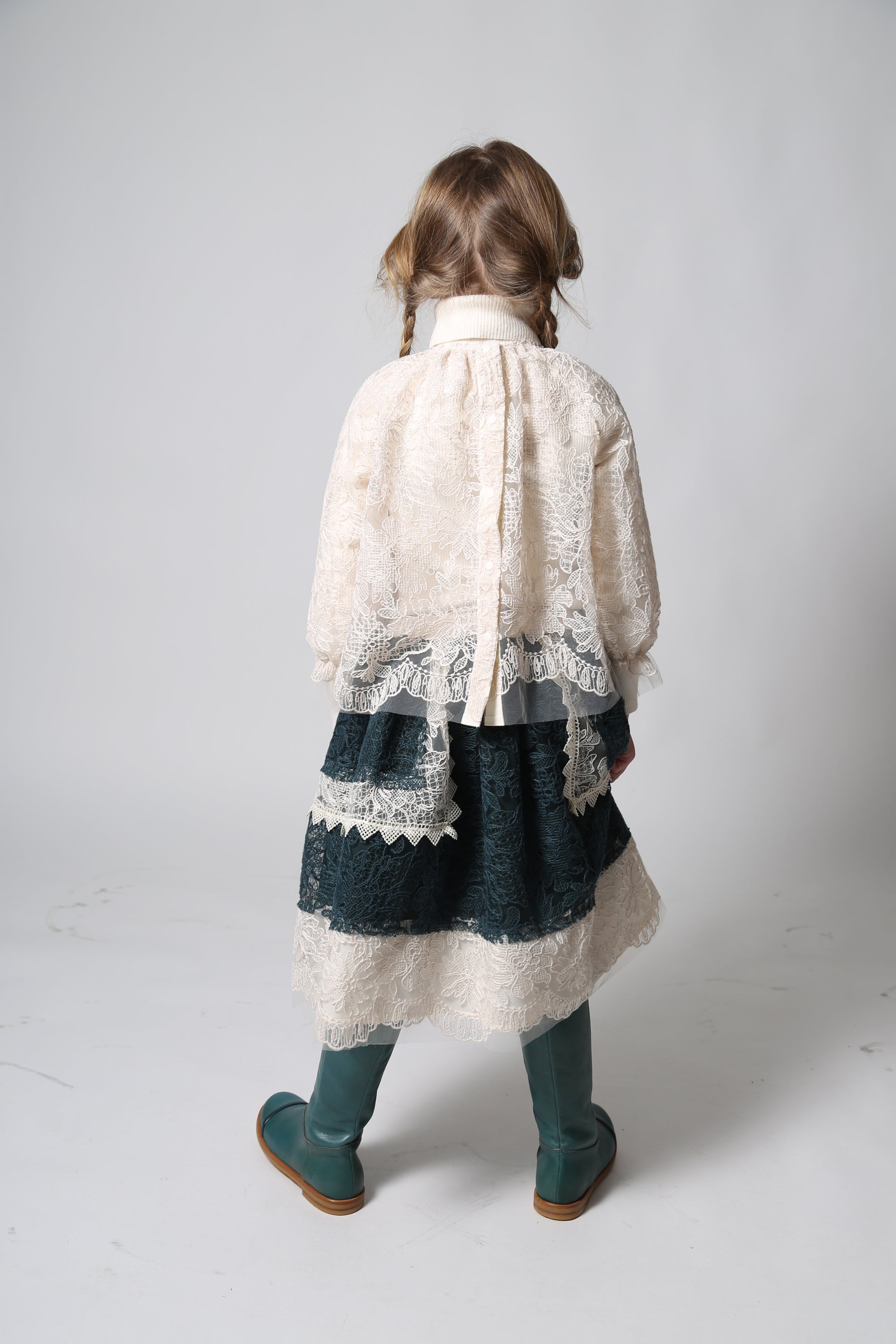 G-sk159v Tia Cibani Frida patchwork flare skirt