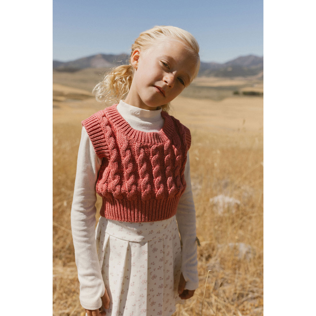 LBL62B Ladida Off- white pointelle turtleneck