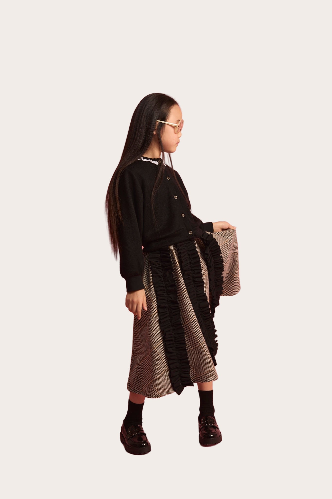 K071 Little Creative Factory valley ruffle circle skirt